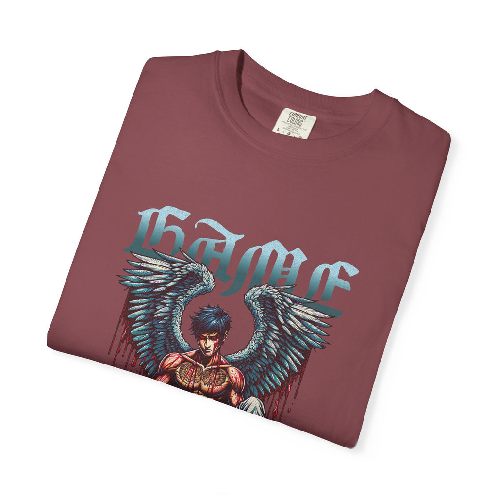 Fallen Angel Graphic T-Shirt — 'Blood & Water' Gothic Skate Tee