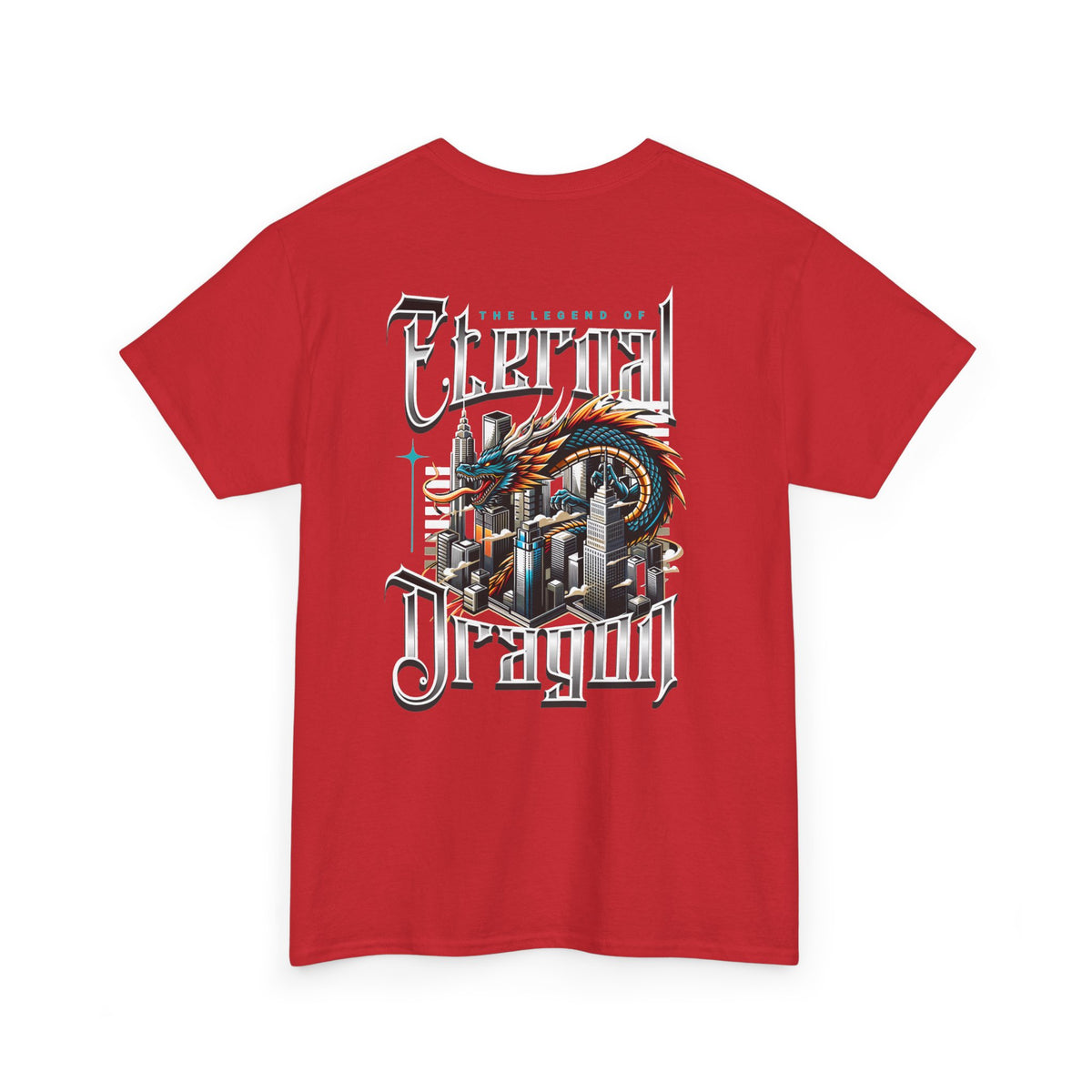 Fierce Dragon Graphic Tee, Unisex Cotton T-Shirt, Casual Streetwear, Fantasy Theme, Gift for Dragon Lovers