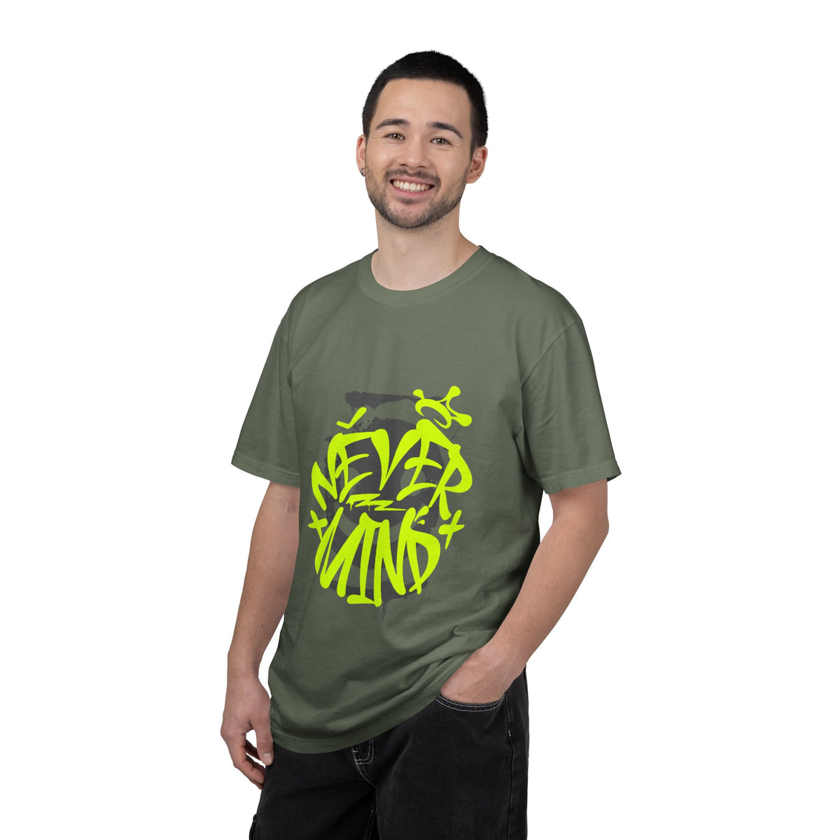 Never Mind Graffiti Graphic T-Shirt