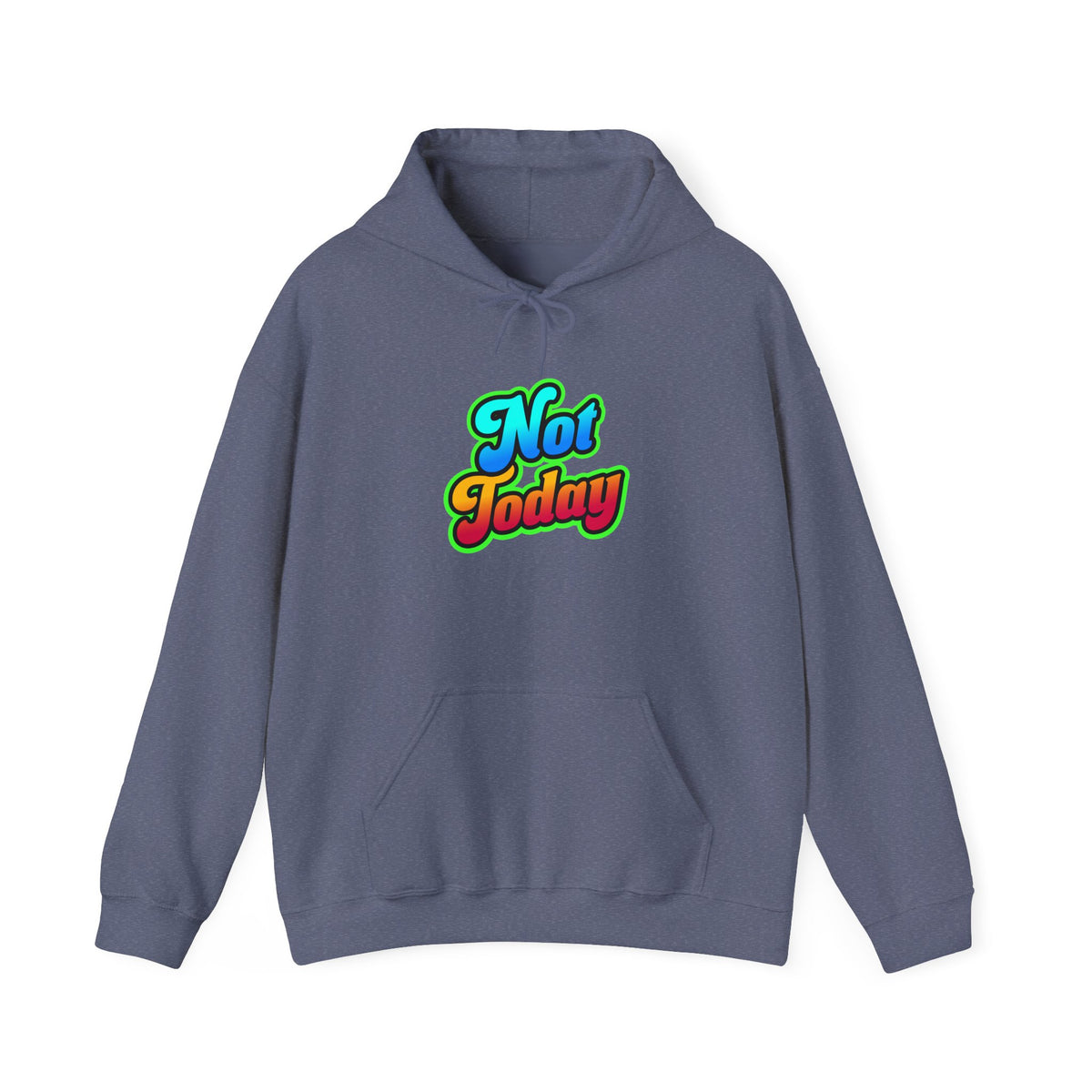 Chill Vibes Hoodie - Unisex Heavy Blend™ Hooded Sweatshirt with 'Not Today' Design, Cozy Casual Wear, Birthday Gift, Self-Care, [...]