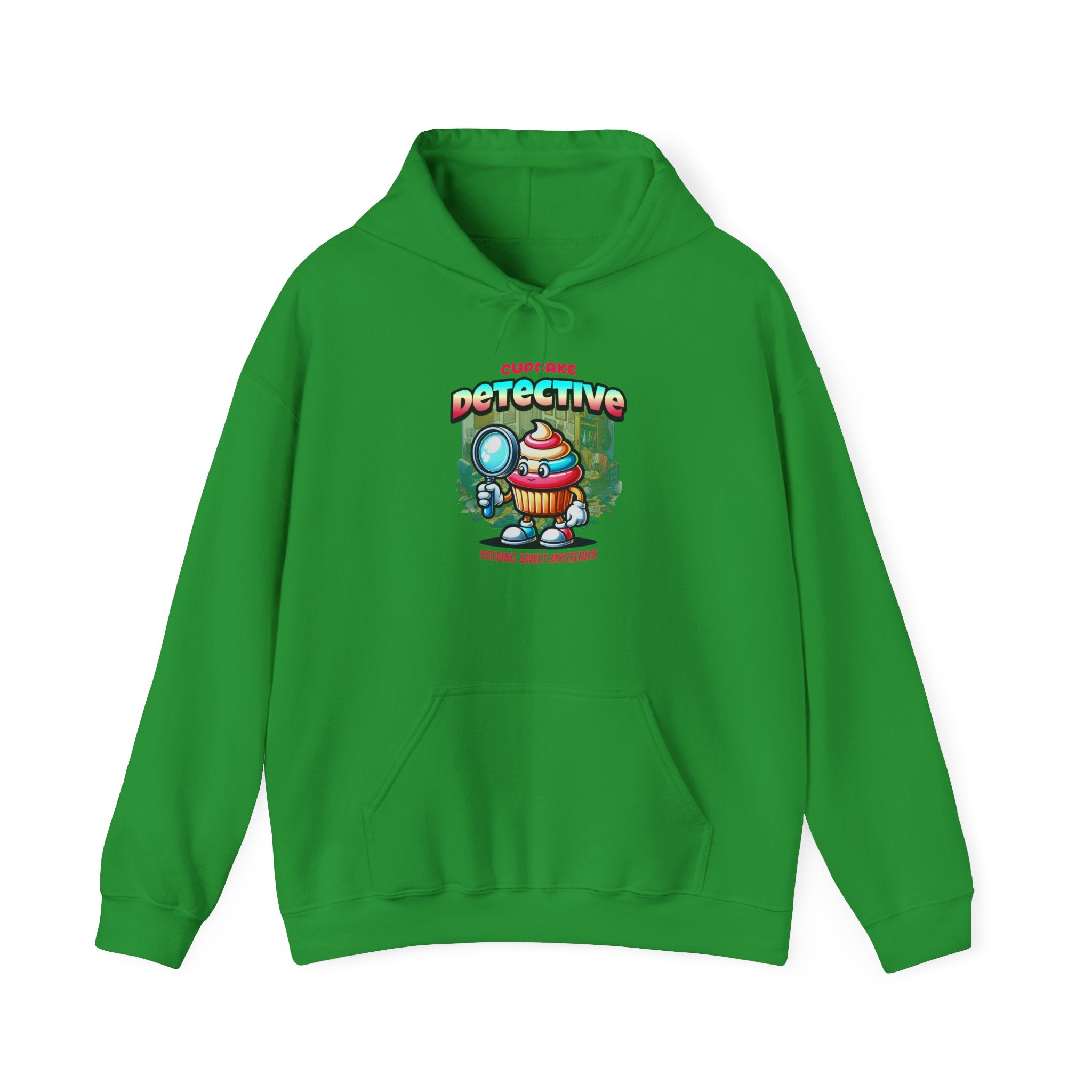 Detective Cupcake Hoodie — Cute Detective Dessert Graphic Sweatshirt