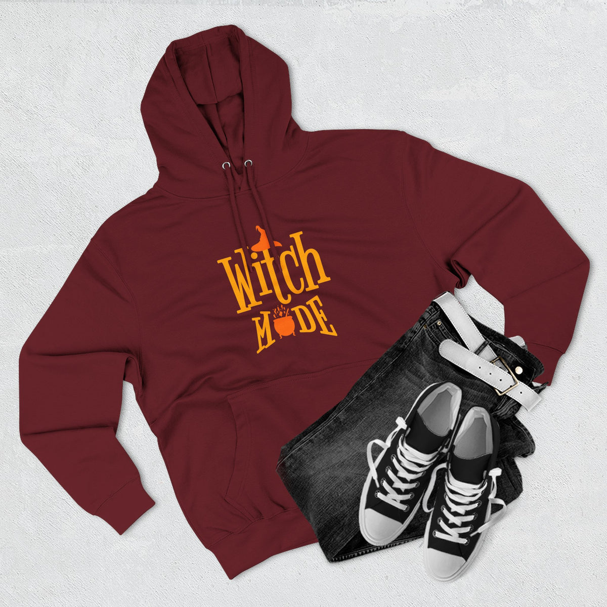 Witch Mode Halloween Fleece Hoodie