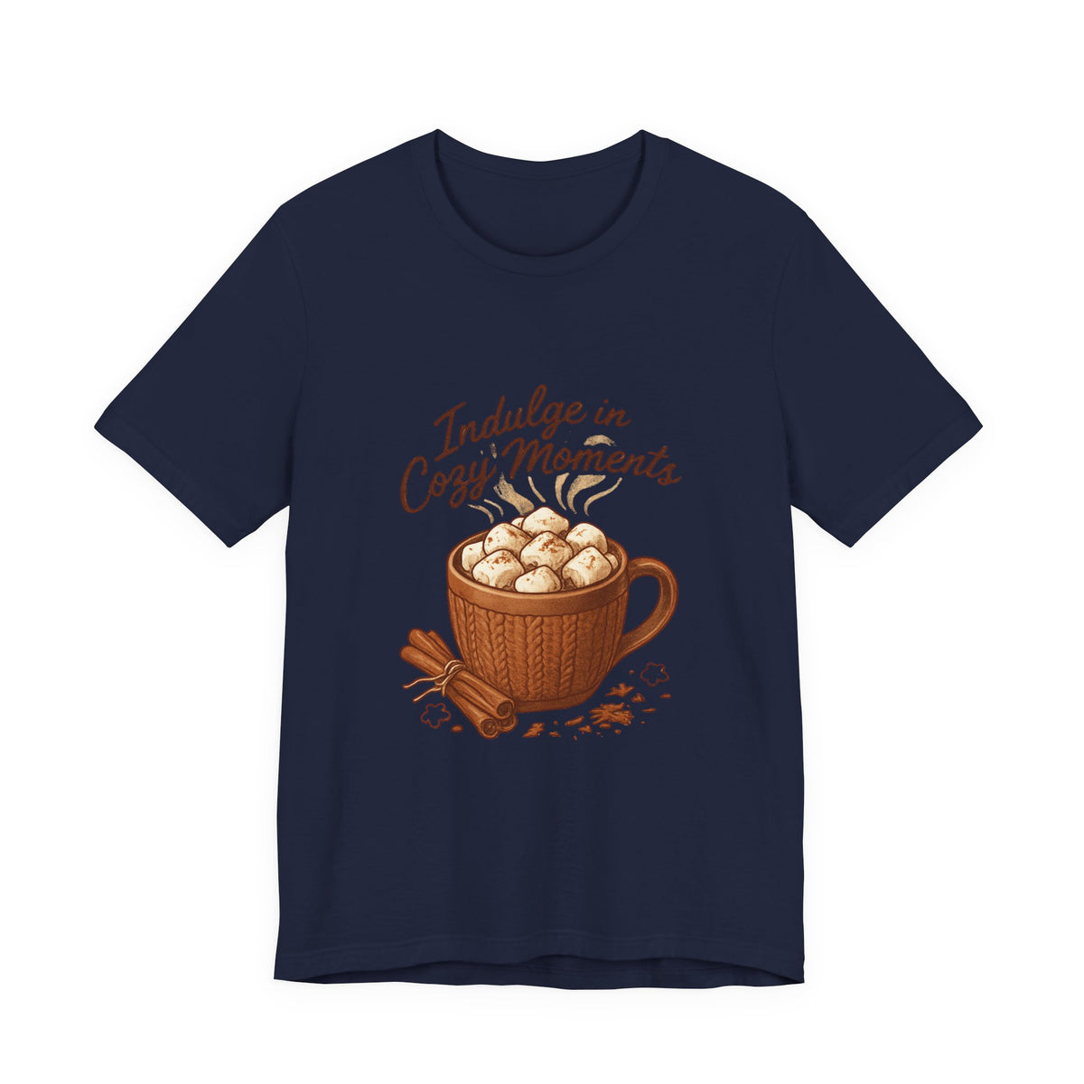 Cozy Moments Hot Cocoa Tee — "Indulge in Cozy Moments" Graphic Shirt
