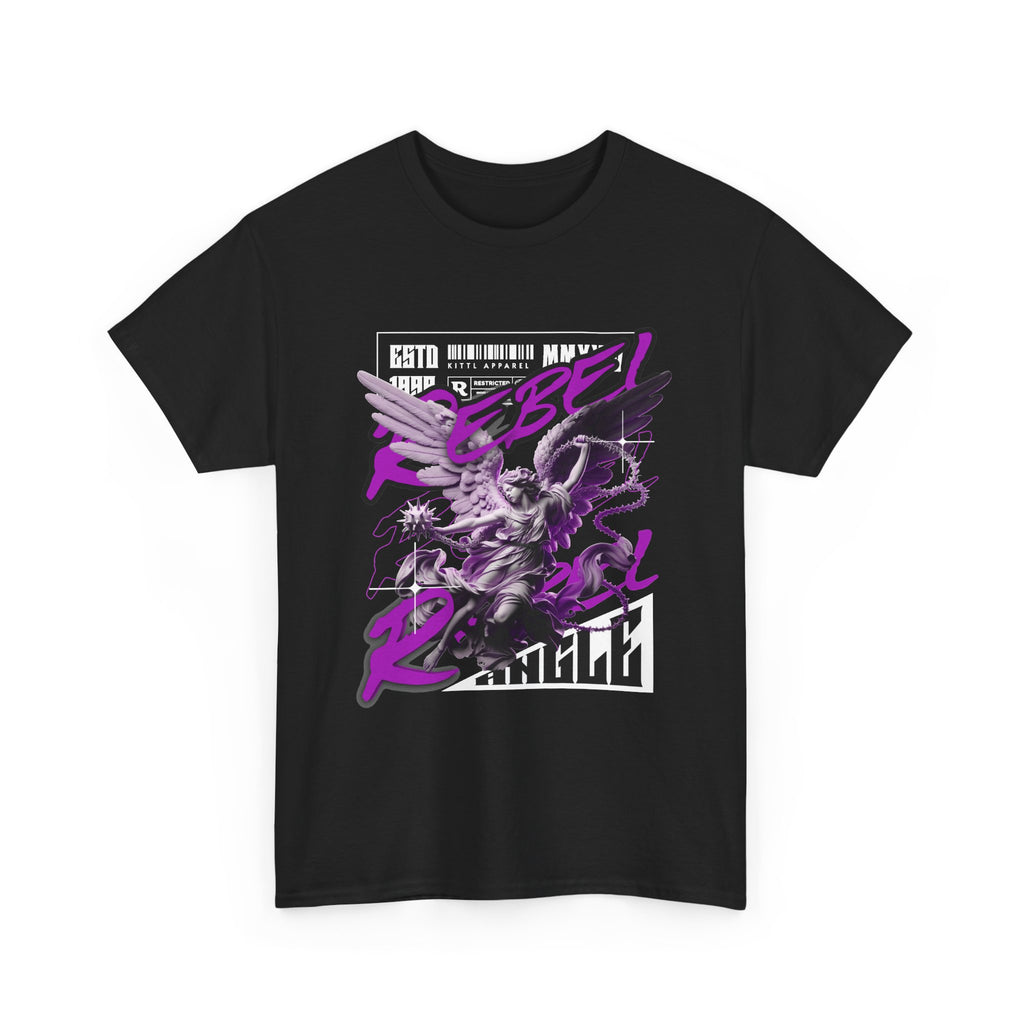 Rebel Spirit Graphic Tee: Unisex Heavy Cotton T-Shirt, Trendy Casual Wear, Gift for Rebels, Music Festival Outfit, Streetwear Style