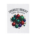 Sparkle Bright This Season Velveteen Plush Christmas Ornament Holiday Throw