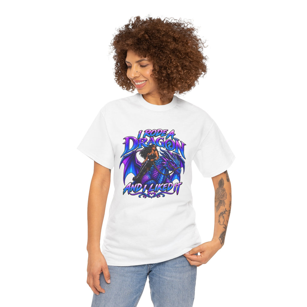 Dragon Lover T‑Shirt — "I Rode a Dragon and I Liked It" Fantasy Graphic Tee