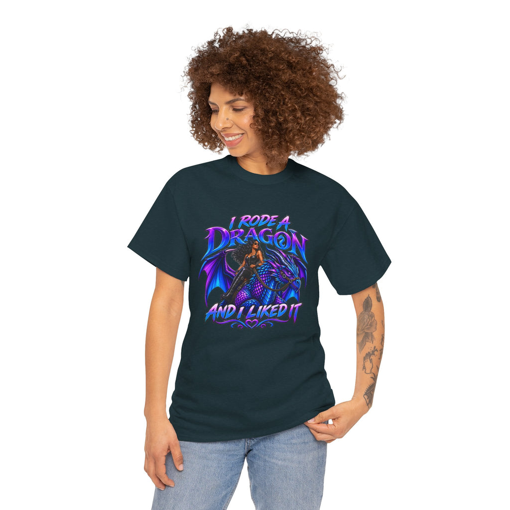 Dragon Lover T‑Shirt — "I Rode a Dragon and I Liked It" Fantasy Graphic Tee