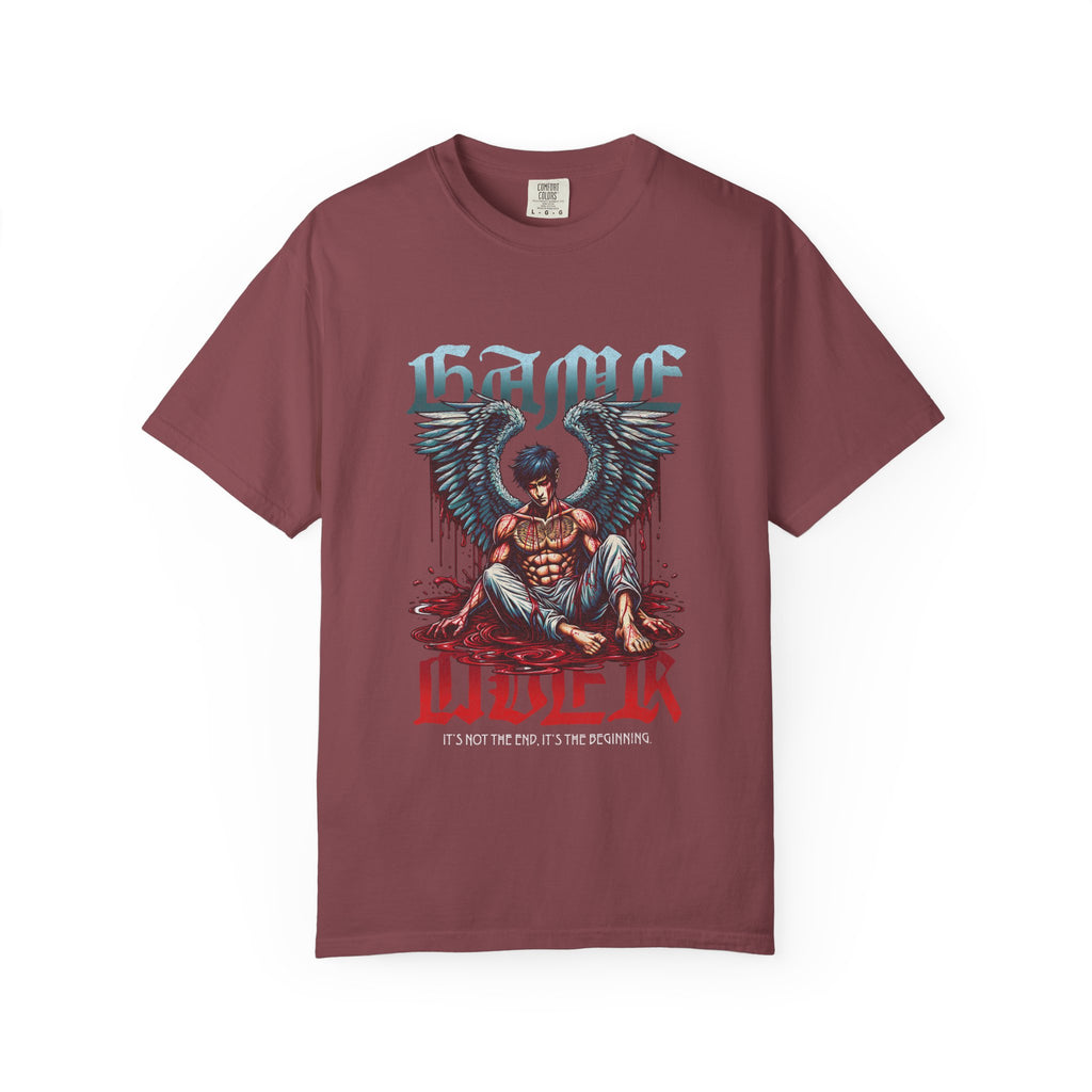 Fallen Angel Graphic T-Shirt — 'Blood & Water' Gothic Skate Tee