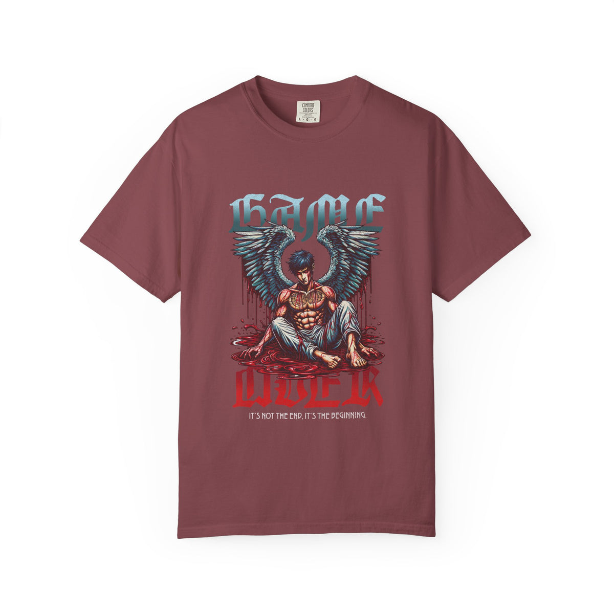 Fallen Angel Graphic T-Shirt — 'Blood & Water' Gothic Skate Tee