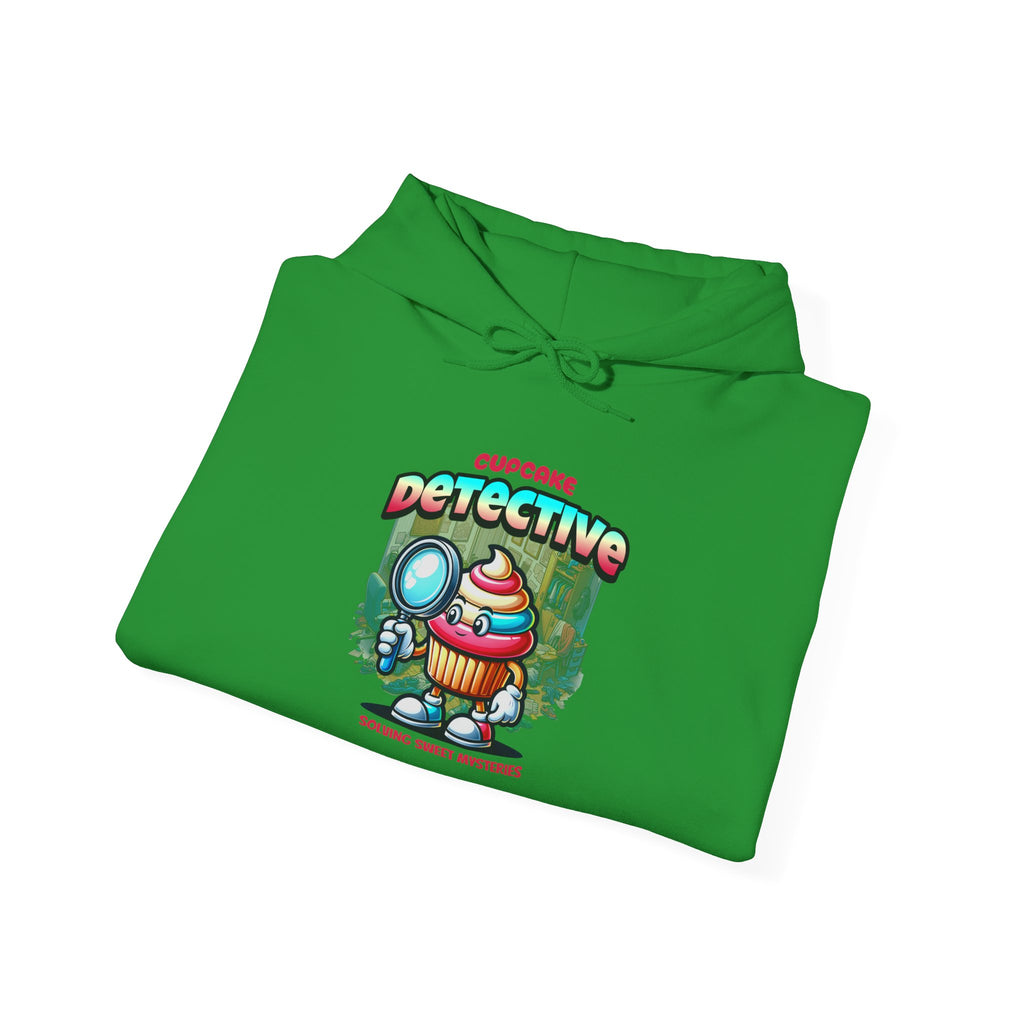 Detective Cupcake Hoodie — Cute Detective Dessert Graphic Sweatshirt