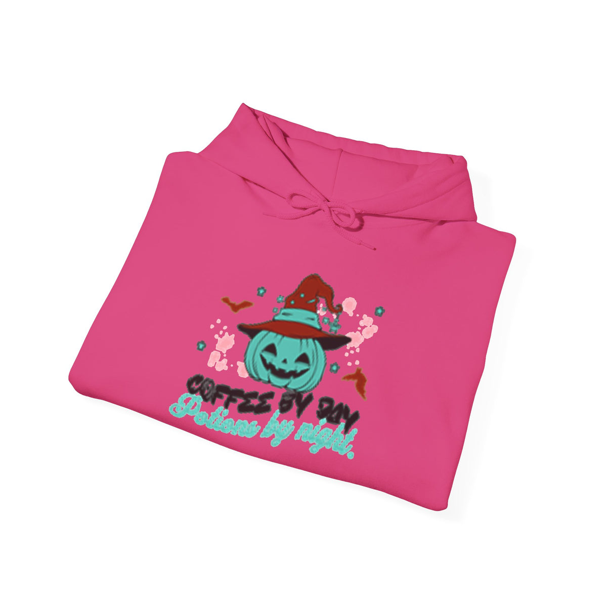 Coffee & Cozy Pumpkin Hoodie — “Coffee Is My Potion, By Magic” Fall Sweatshirt