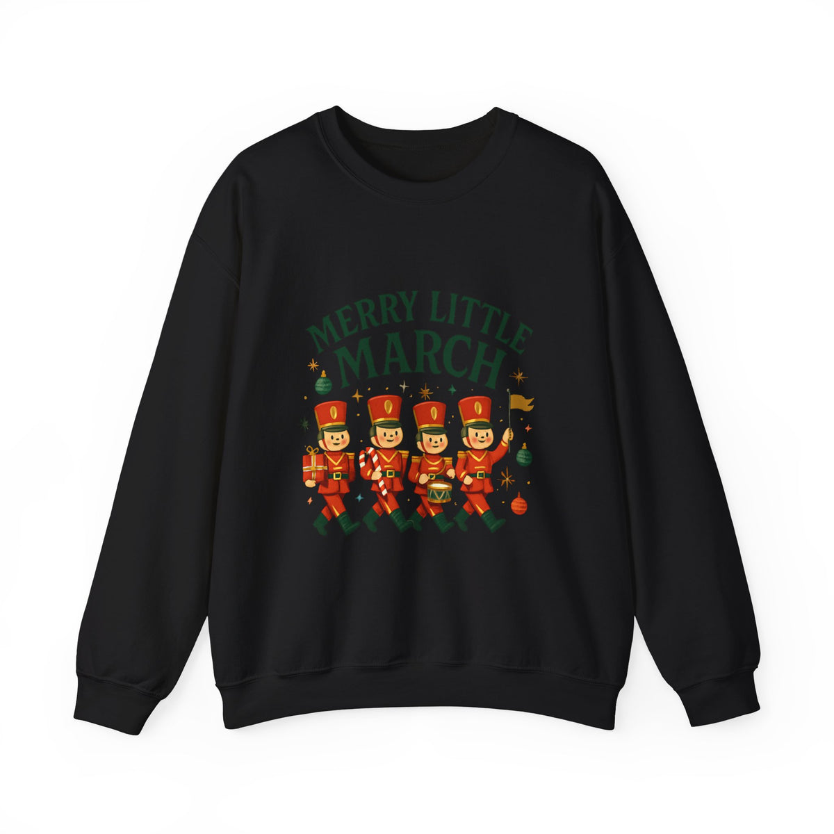 Merry Little March Sweatshirt — Nutcracker Marching Band Holiday Crewneck