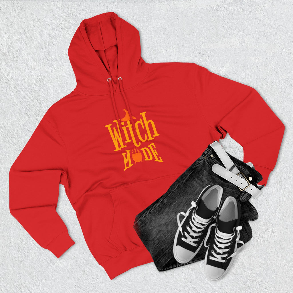 Witch Mode Halloween Fleece Hoodie