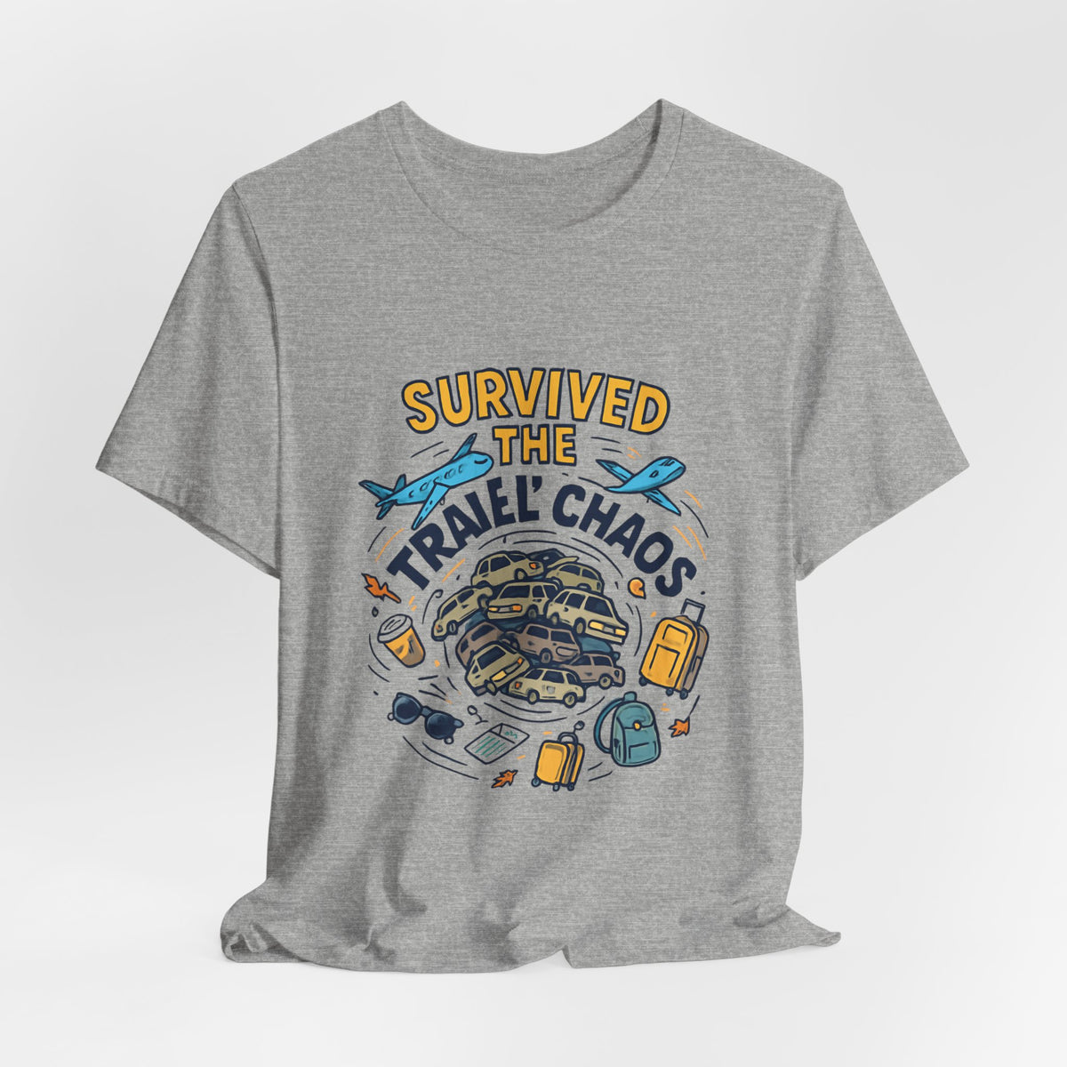 Survived the Travel Chaos T-Shirt — Funny Vacation & Travel Lover Tee