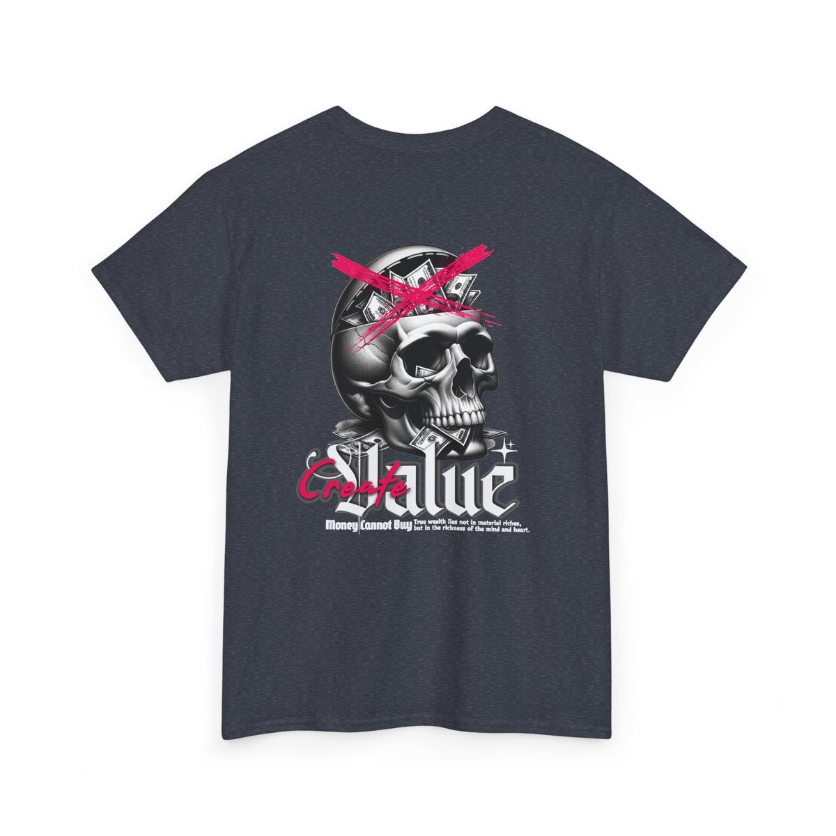 Skull Graphic Tee, Punk T-Shirt, Alternative Apparel, Unisex Heavy Cotton Tee, Unique Streetwear, Gift for Music Lovers