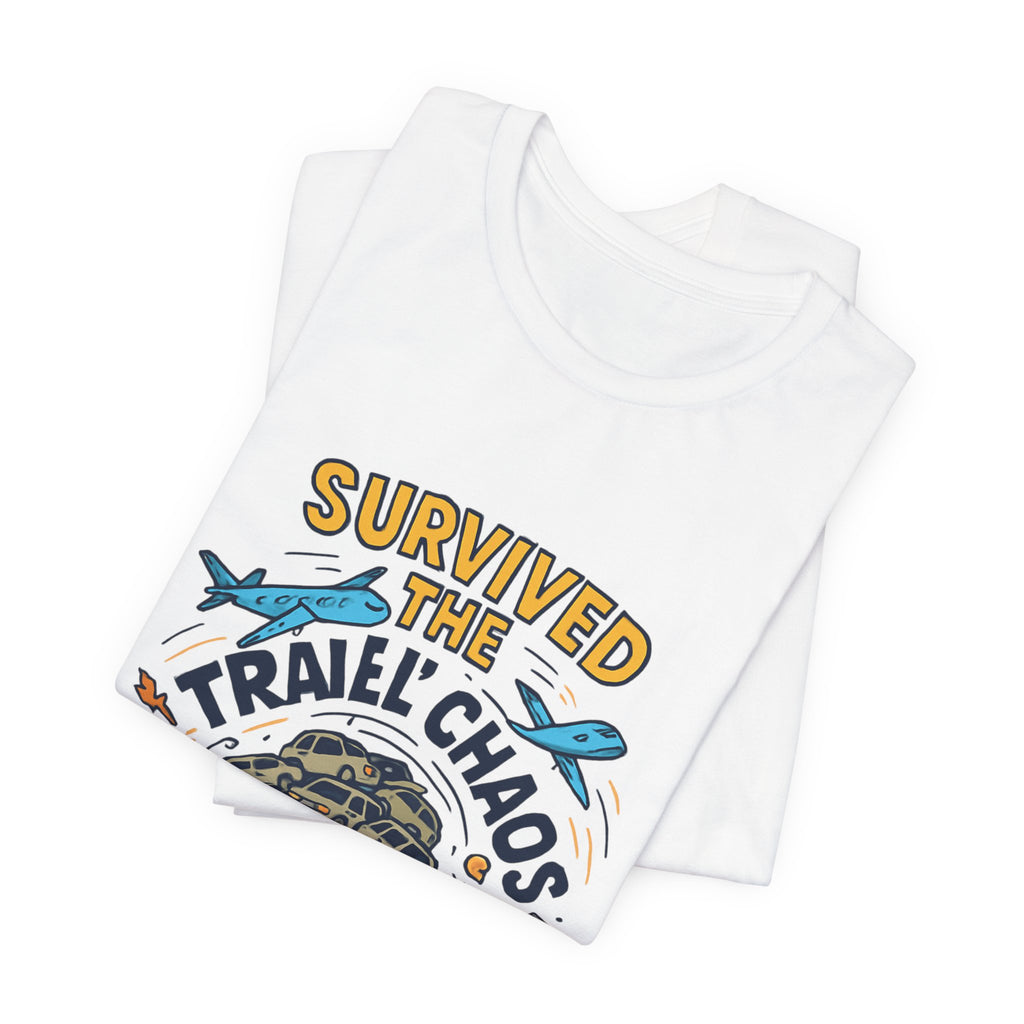 Survived the Travel Chaos T-Shirt — Funny Vacation & Travel Lover Tee