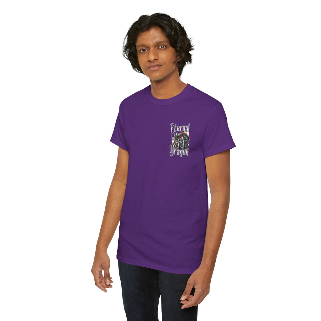 Fierce Dragon Graphic Tee, Unisex Cotton T-Shirt, Casual Streetwear, Fantasy Theme, Gift for Dragon Lovers