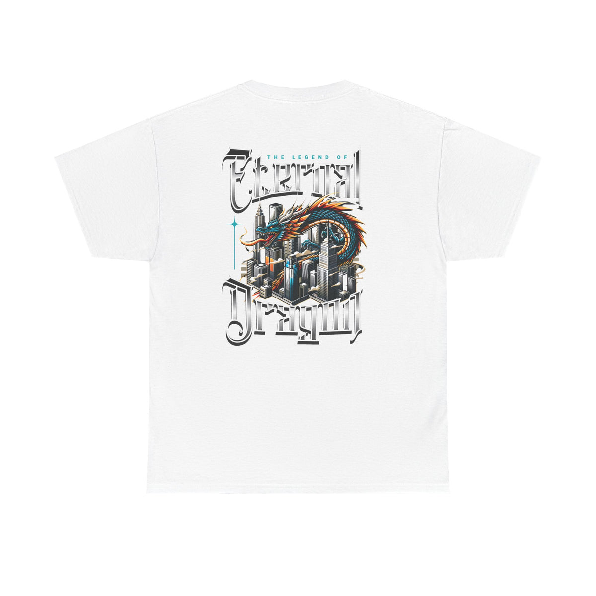 Electric Dragon T‑Shirt — Retro City Dragon Graphic Tee