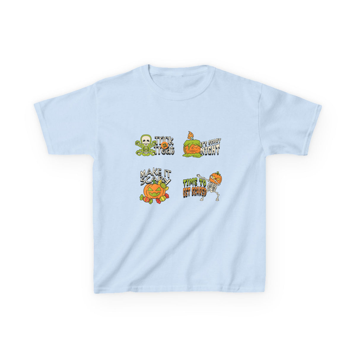 Kids Halloween Themed Tee, Fun Graphic Tee for Kids, Scary and Cute Halloween Shirt, Halloween Party Tee, Trick or Treat Shirt