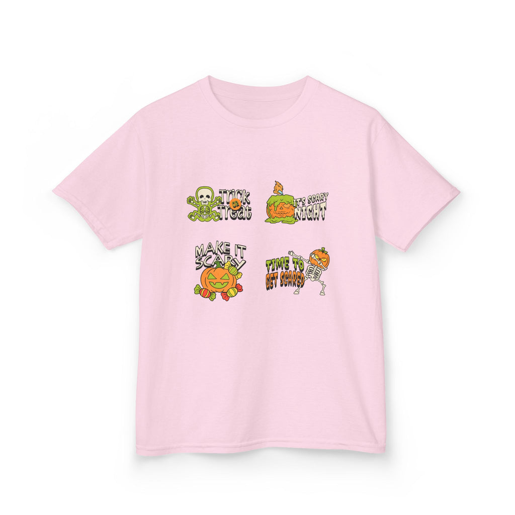 Kids Halloween Themed Tee, Fun Graphic Tee for Kids, Scary and Cute Halloween Shirt, Halloween Party Tee, Trick or Treat Shirt