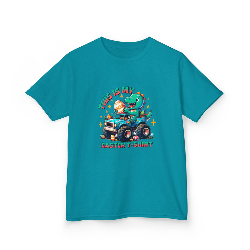 Kids Easter T-Shirt - "This Is My Easter T-Shirt" with Fun Dinosaur Graphic