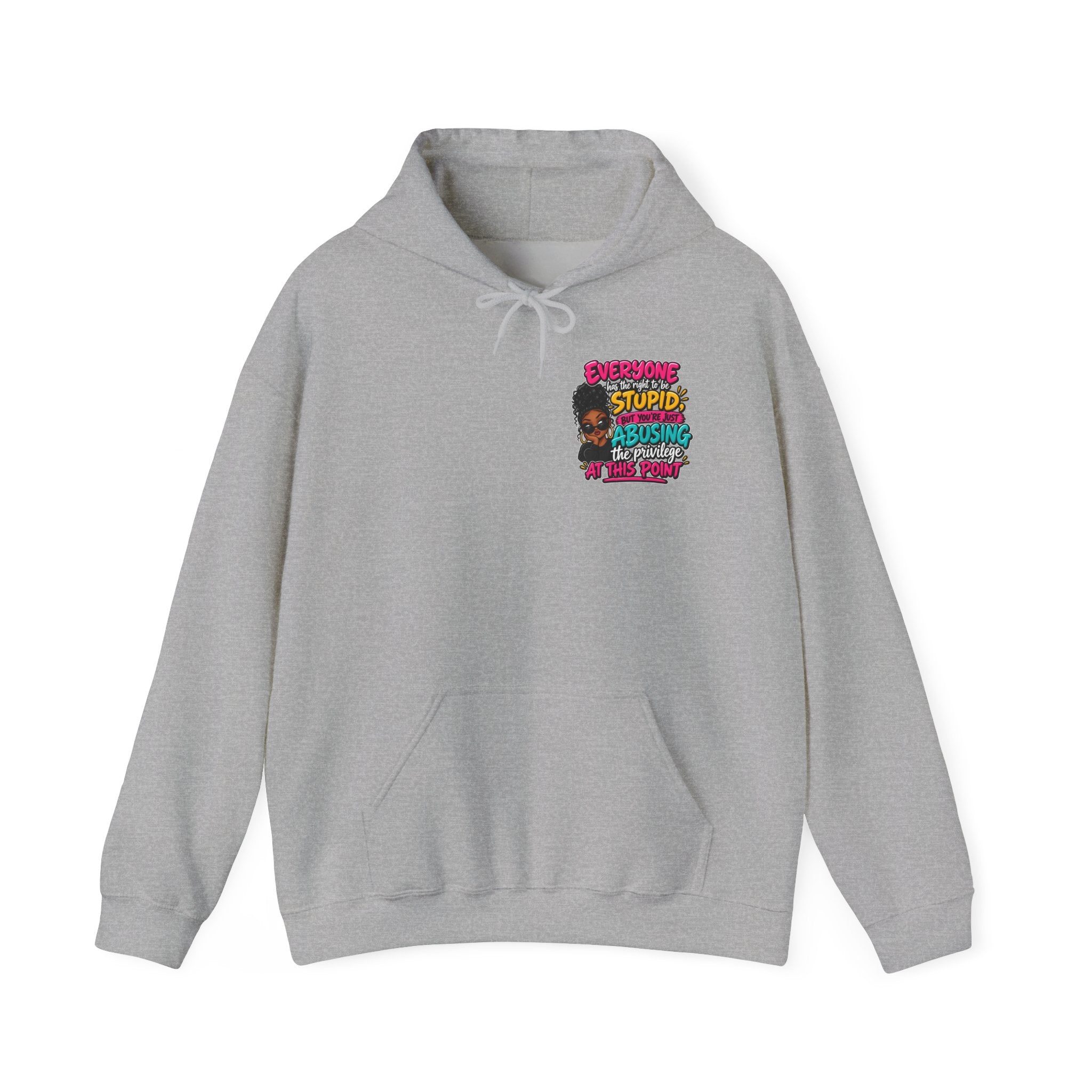 I'm Not Stupid" Bold Graphic Afrocentric Statement Hoodie