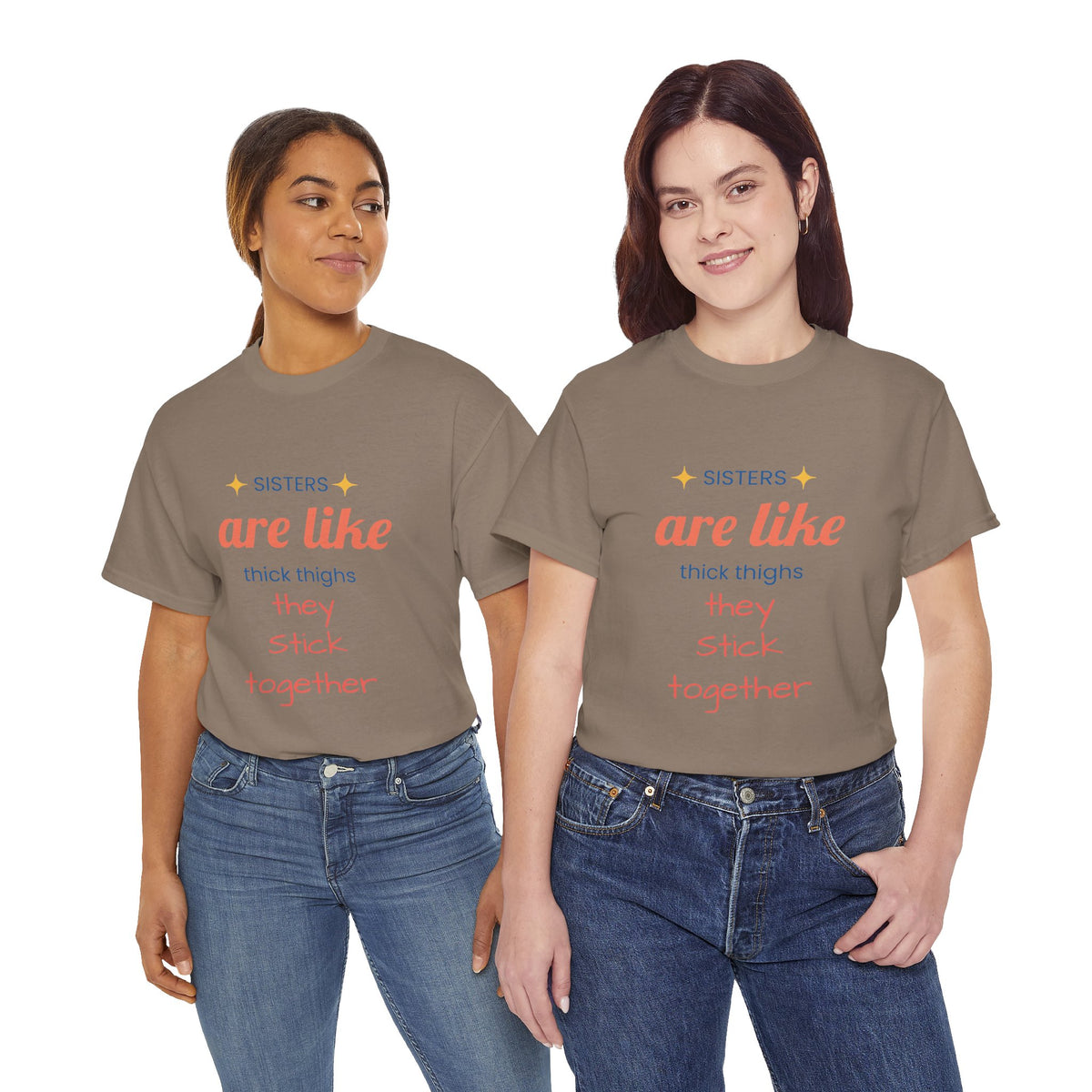Sisterhood Heavy Cotton Tee - Perfect for Family, Friendship, Birthdays, Sibling Days, or Just Because!