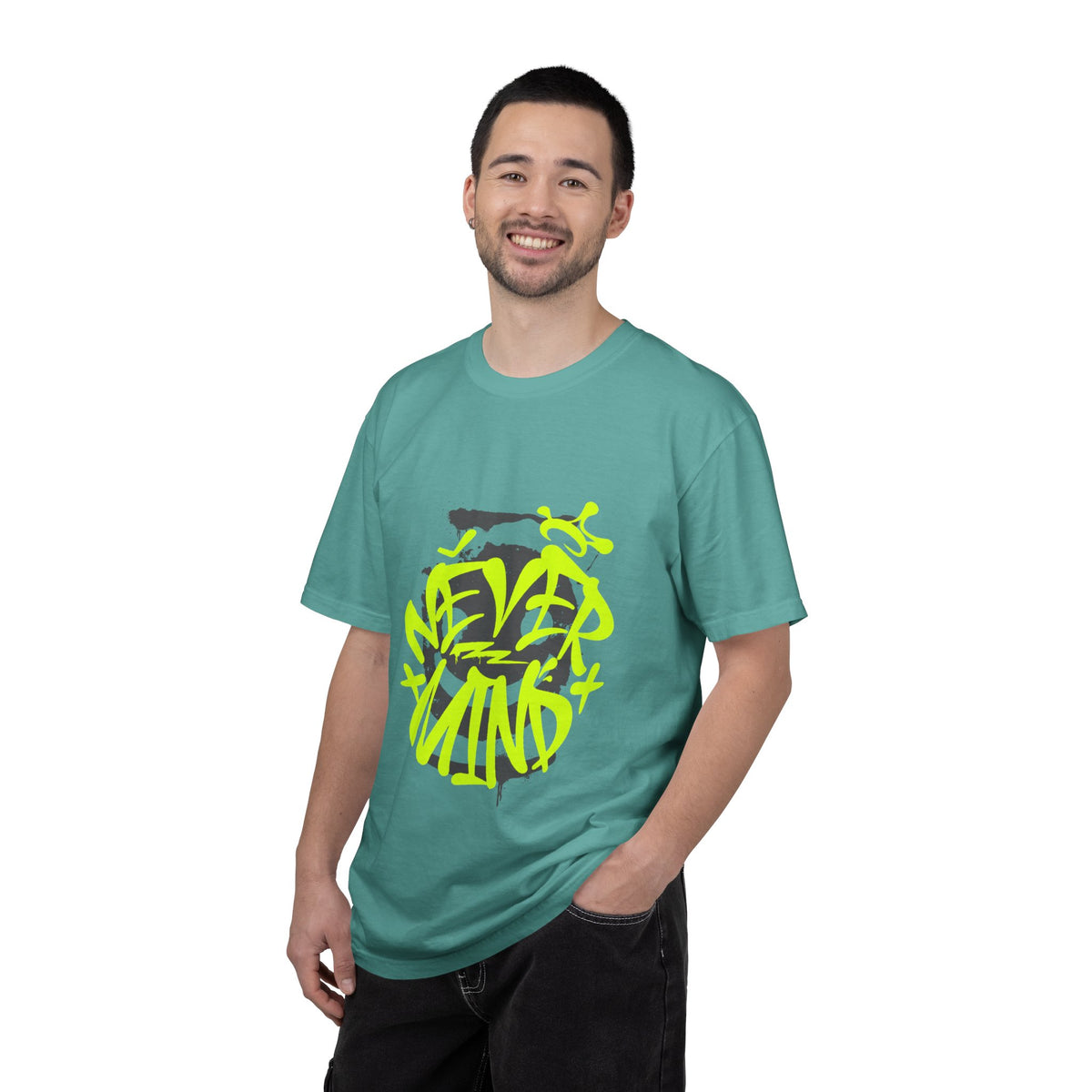 Never Mind Graffiti Graphic T-Shirt