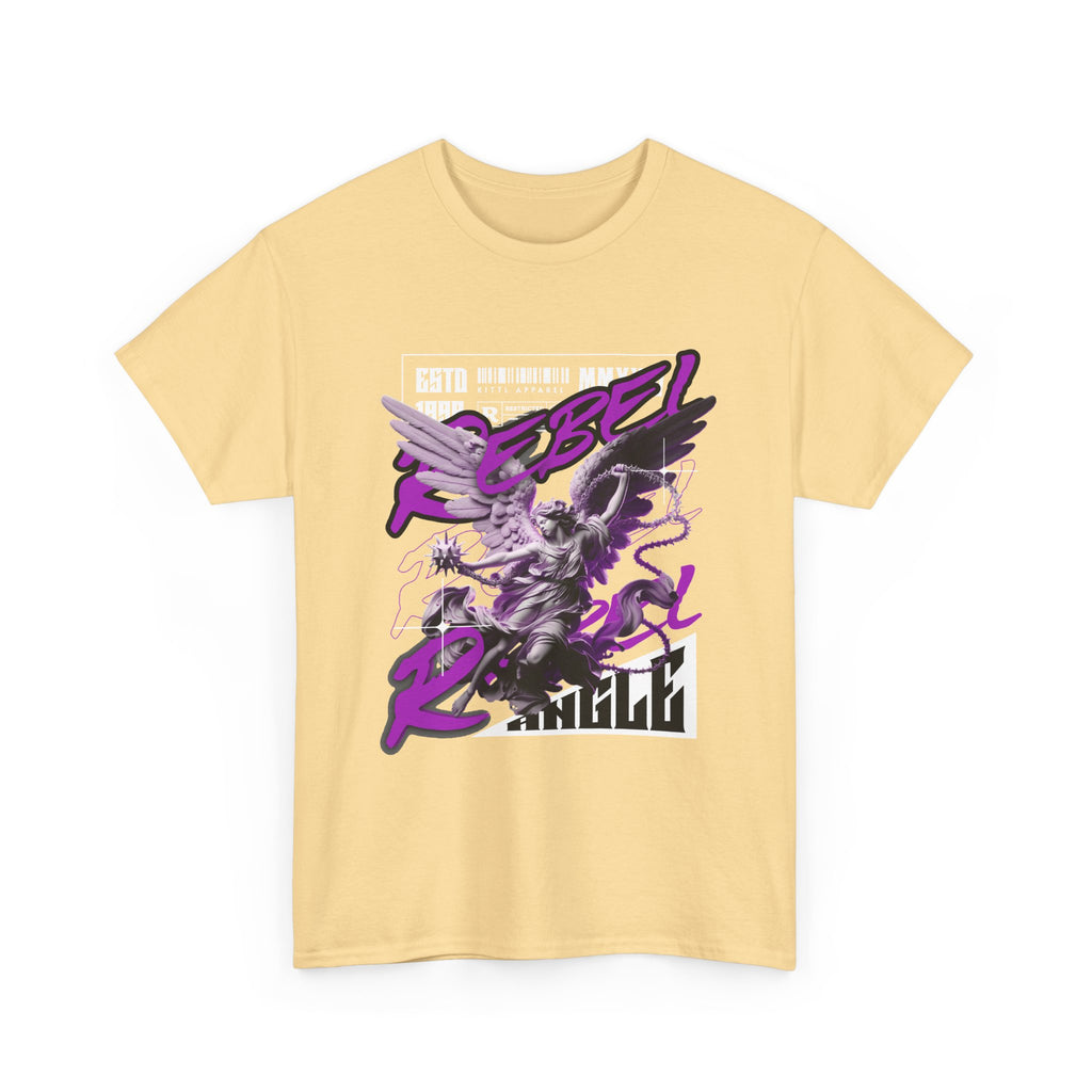 Rebel Spirit Graphic Tee: Unisex Heavy Cotton T-Shirt, Trendy Casual Wear, Gift for Rebels, Music Festival Outfit, Streetwear Style