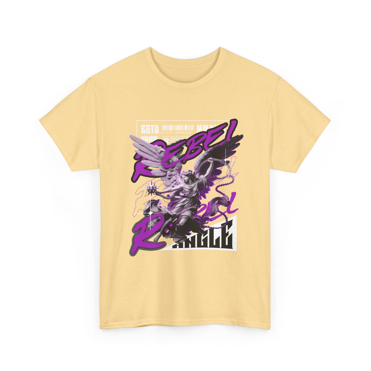Rebel Spirit Graphic Tee: Unisex Heavy Cotton T-Shirt, Trendy Casual Wear, Gift for Rebels, Music Festival Outfit, Streetwear Style