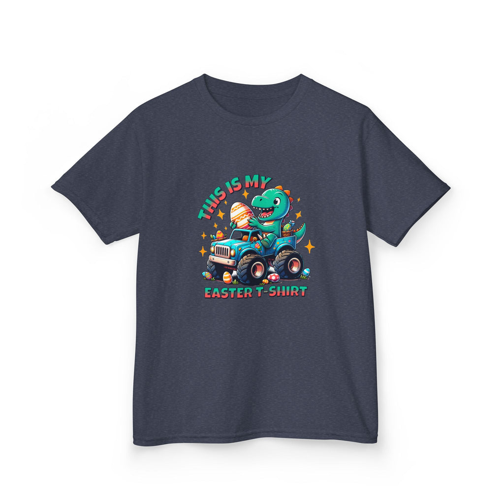 Kids Easter T-Shirt - "This Is My Easter T-Shirt" with Fun Dinosaur Graphic