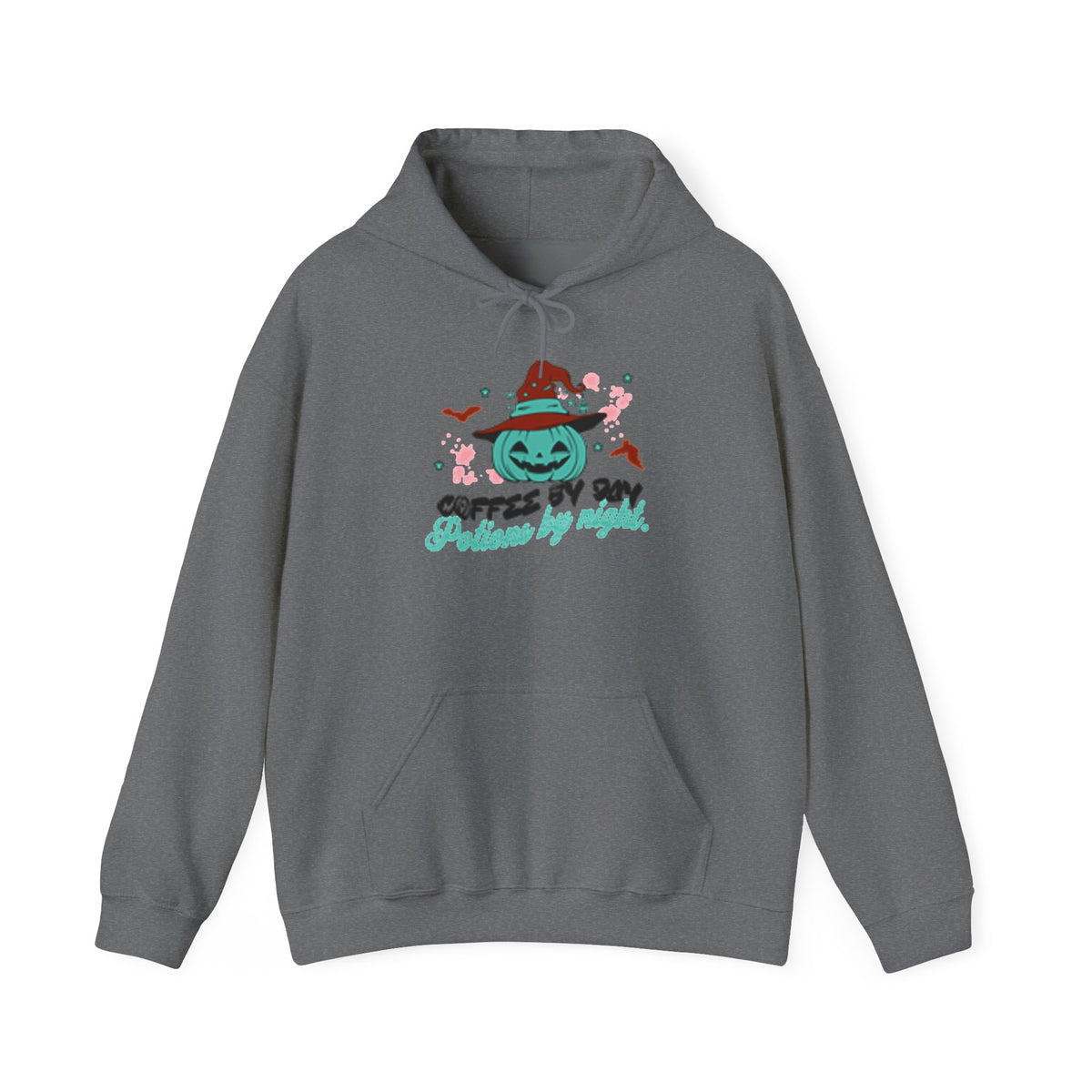 Coffee & Cozy Pumpkin Hoodie — “Coffee Is My Potion, By Magic” Fall Sweatshirt