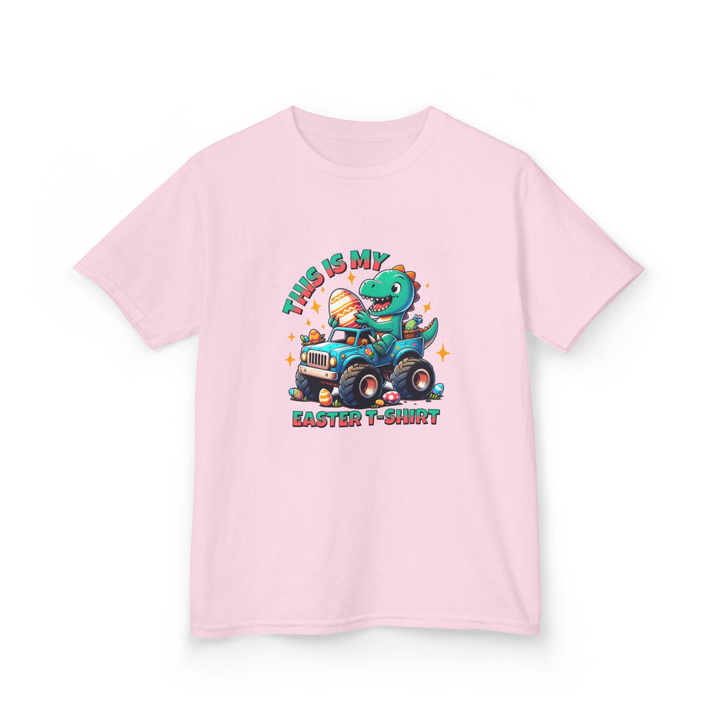 Kids Easter T-Shirt - "This Is My Easter T-Shirt" with Fun Dinosaur Graphic