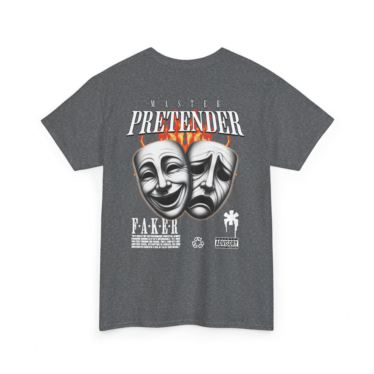 Master Pretender Graphic Tee - Unisex Heavy Cotton Shirt, Streetwear, Casual Wear, Gift for Friends, Music Lovers, Festival Outfit