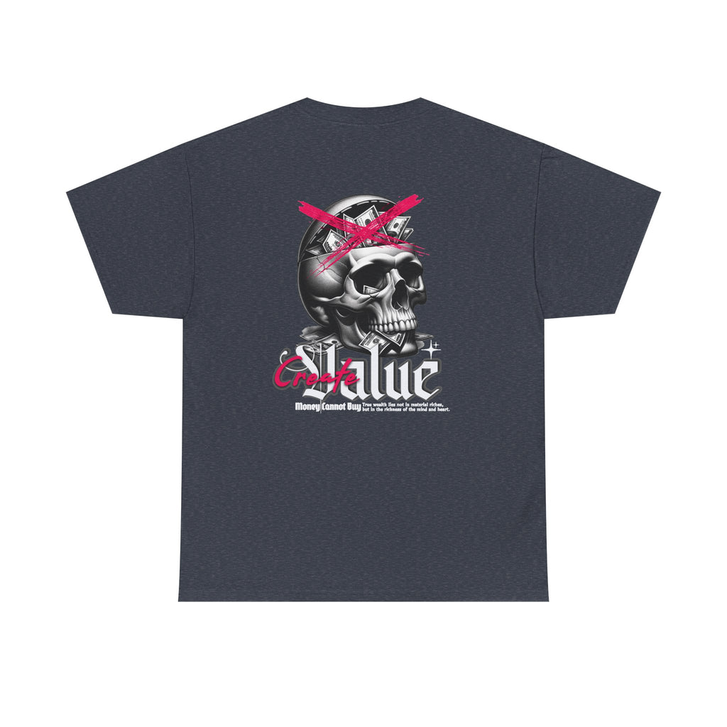 Skull Graphic Tee, Punk T-Shirt, Alternative Apparel, Unisex Heavy Cotton Tee, Unique Streetwear, Gift for Music Lovers