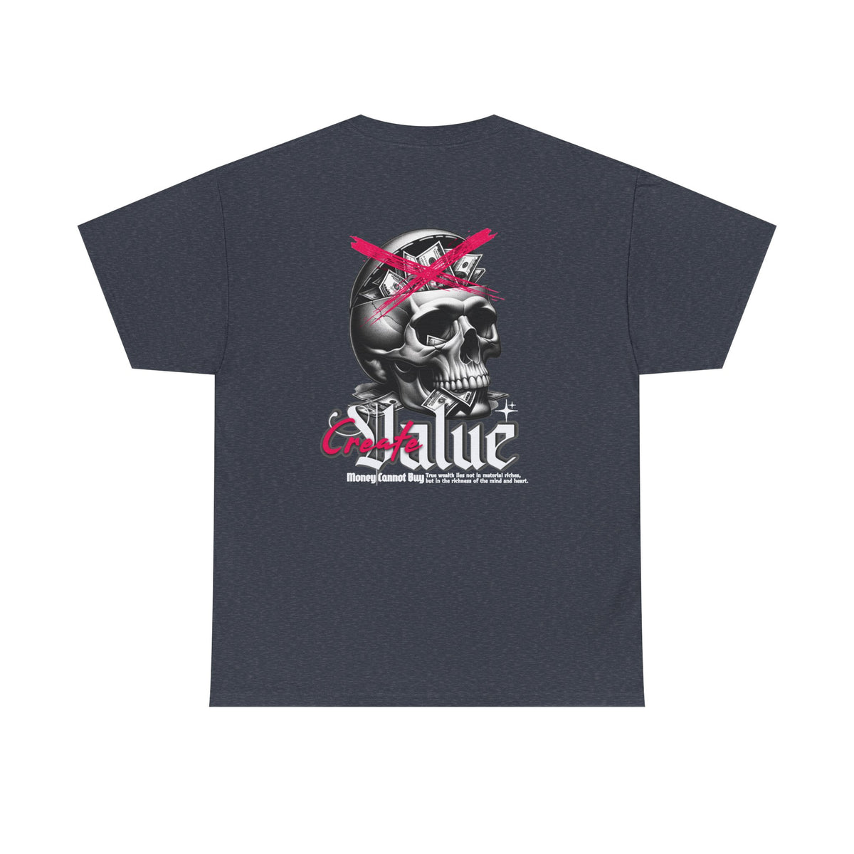 Skull Graphic Tee, Punk T-Shirt, Alternative Apparel, Unisex Heavy Cotton Tee, Unique Streetwear, Gift for Music Lovers