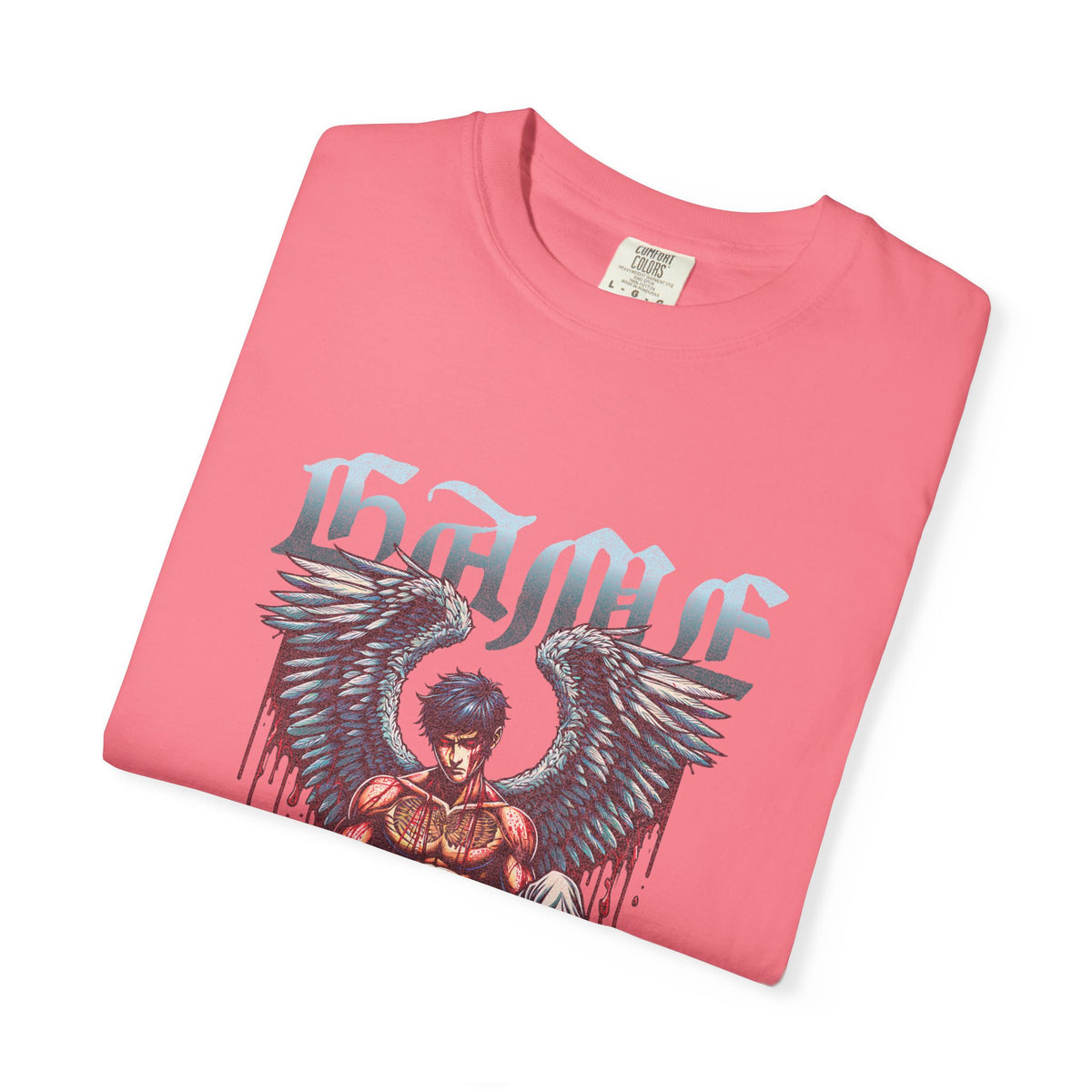 Fallen Angel Graphic T-Shirt — 'Blood & Water' Gothic Skate Tee