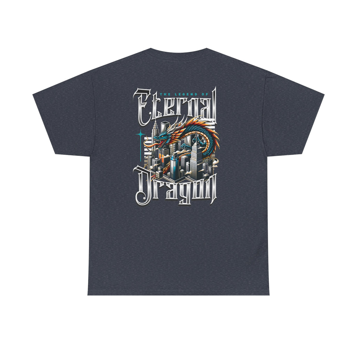 Electric Dragon T‑Shirt — Retro City Dragon Graphic Tee