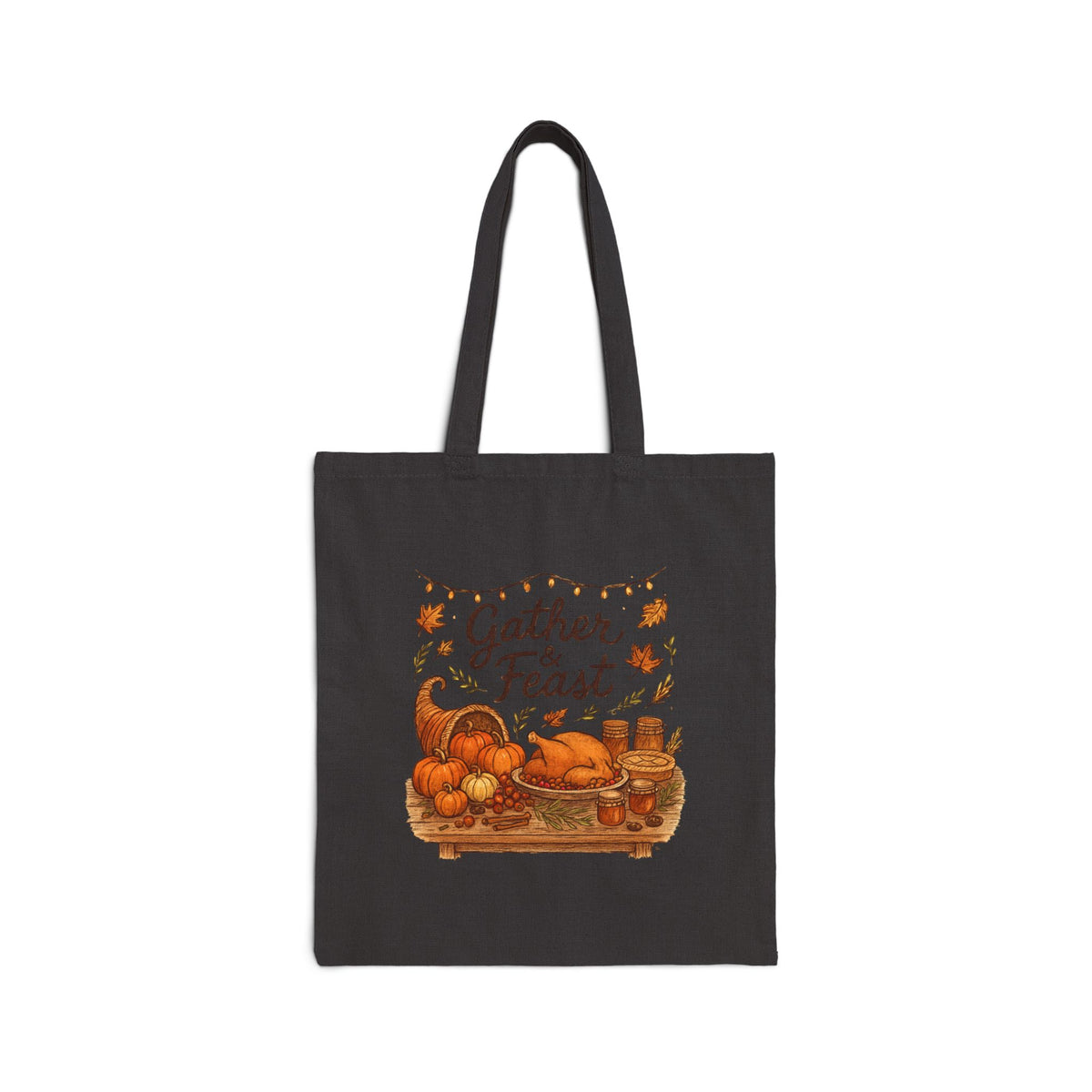 Gather & Feast Thanksgiving Tote Bag