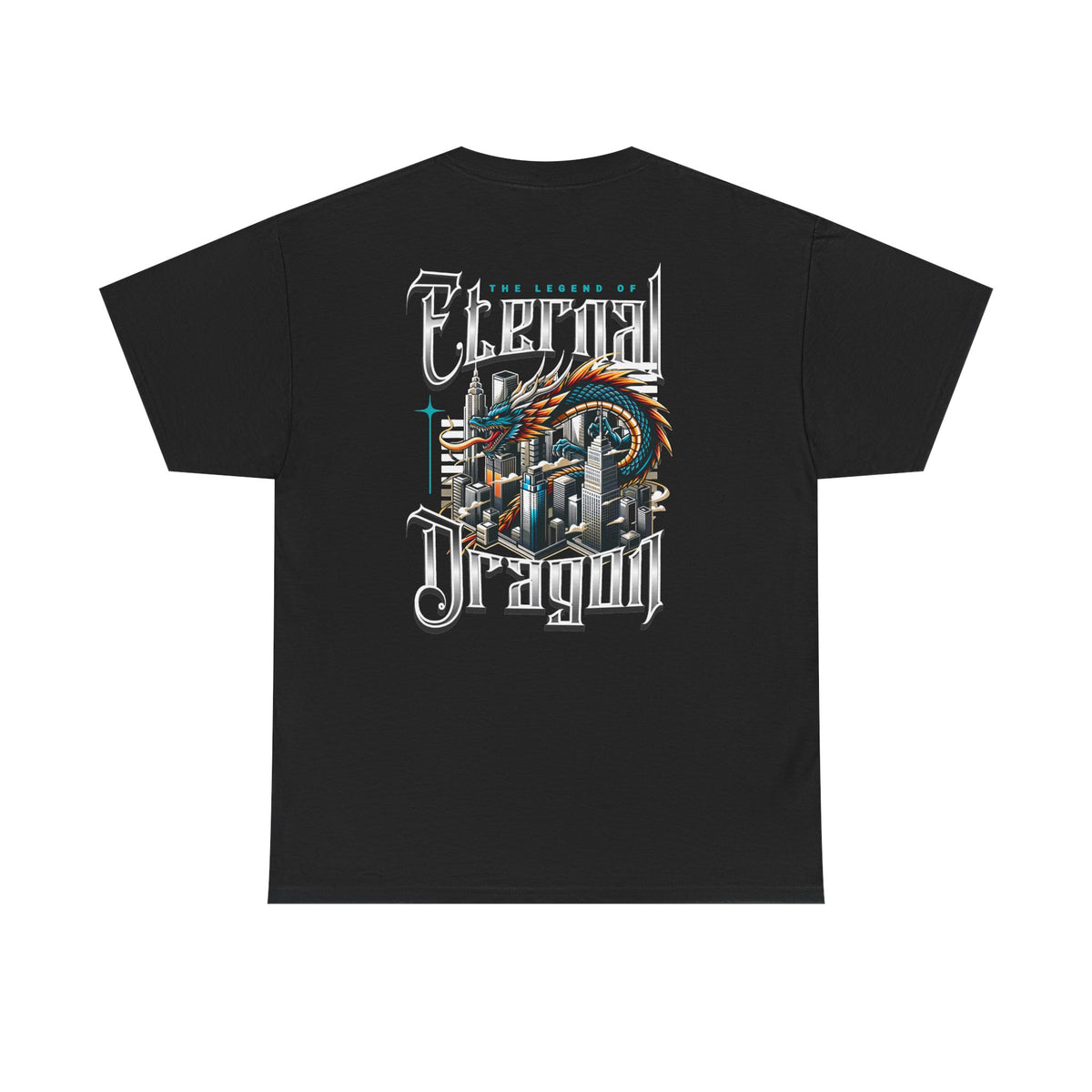 Electric Dragon T‑Shirt — Retro City Dragon Graphic Tee