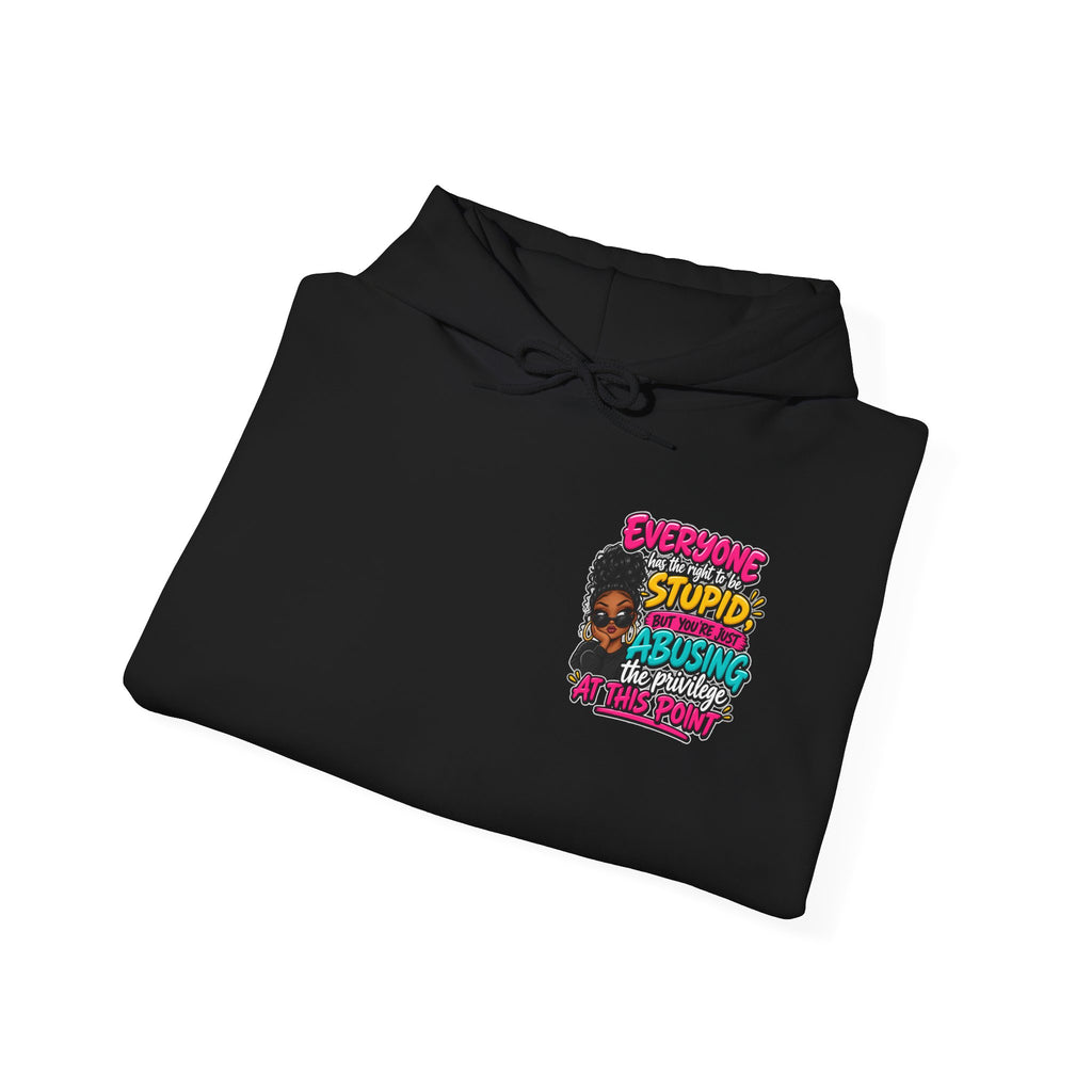 I'm Not Stupid" Bold Graphic Afrocentric Statement Hoodie