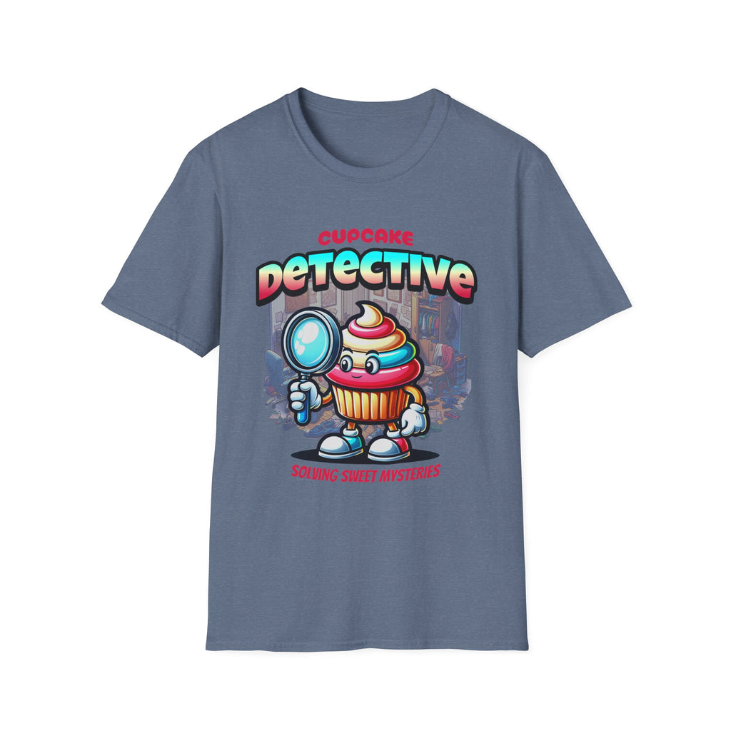 Cupcake Detective T-Shirt — 'Solving Sweet Mysteries' Cute Bakery Lover Tee