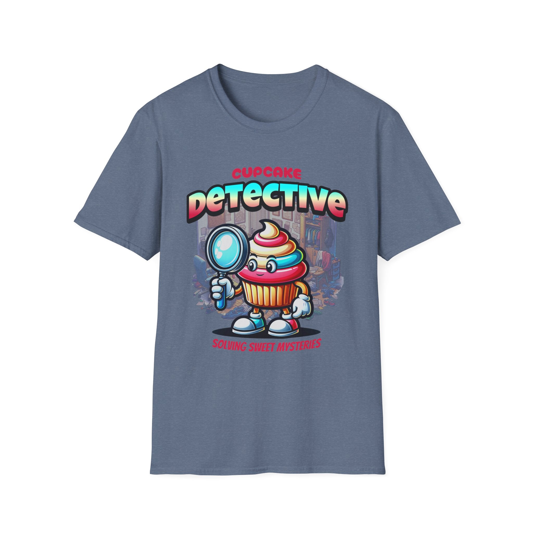 Cupcake Detective T-Shirt — 'Solving Sweet Mysteries' Cute Bakery Lover Tee