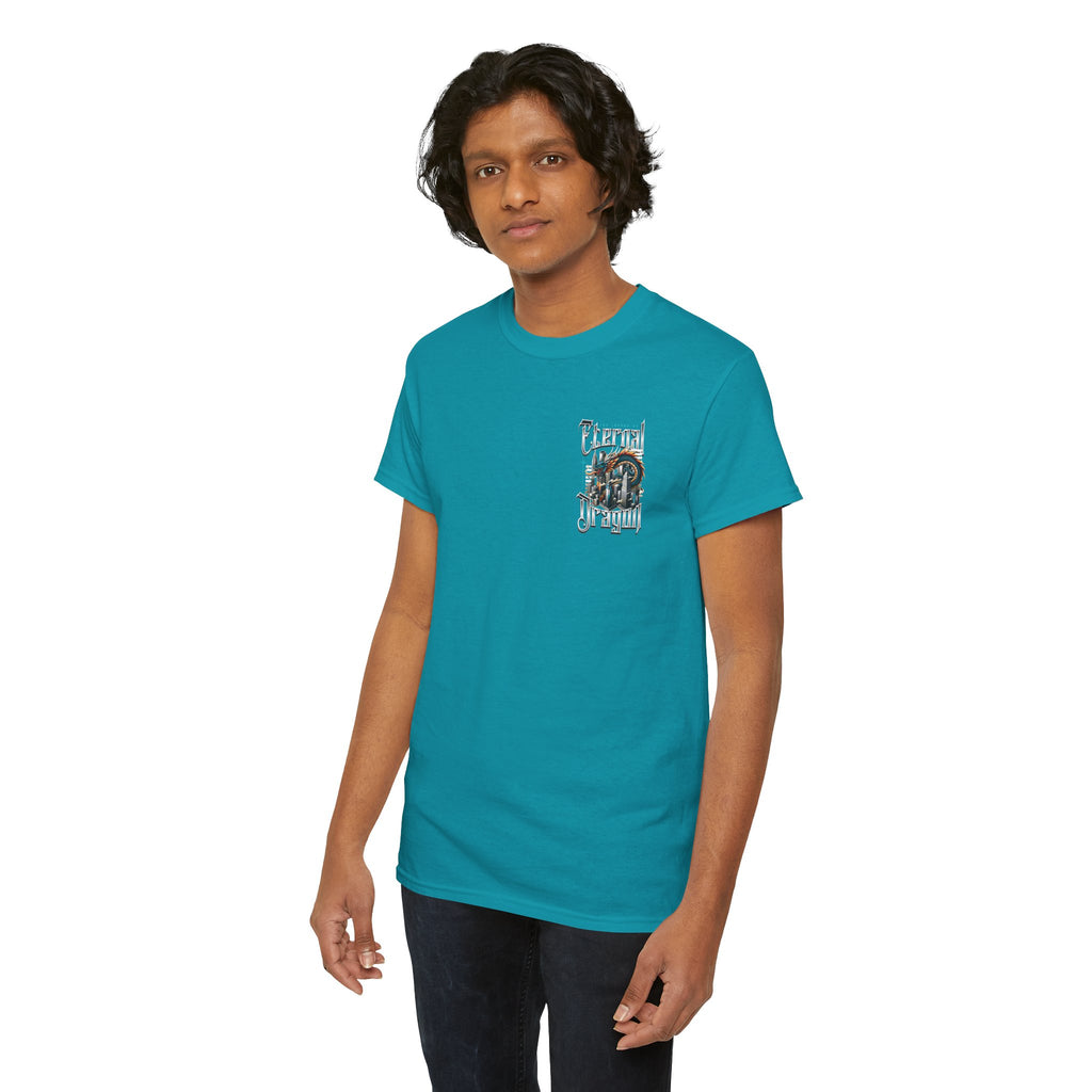 Fierce Dragon Graphic Tee, Unisex Cotton T-Shirt, Casual Streetwear, Fantasy Theme, Gift for Dragon Lovers