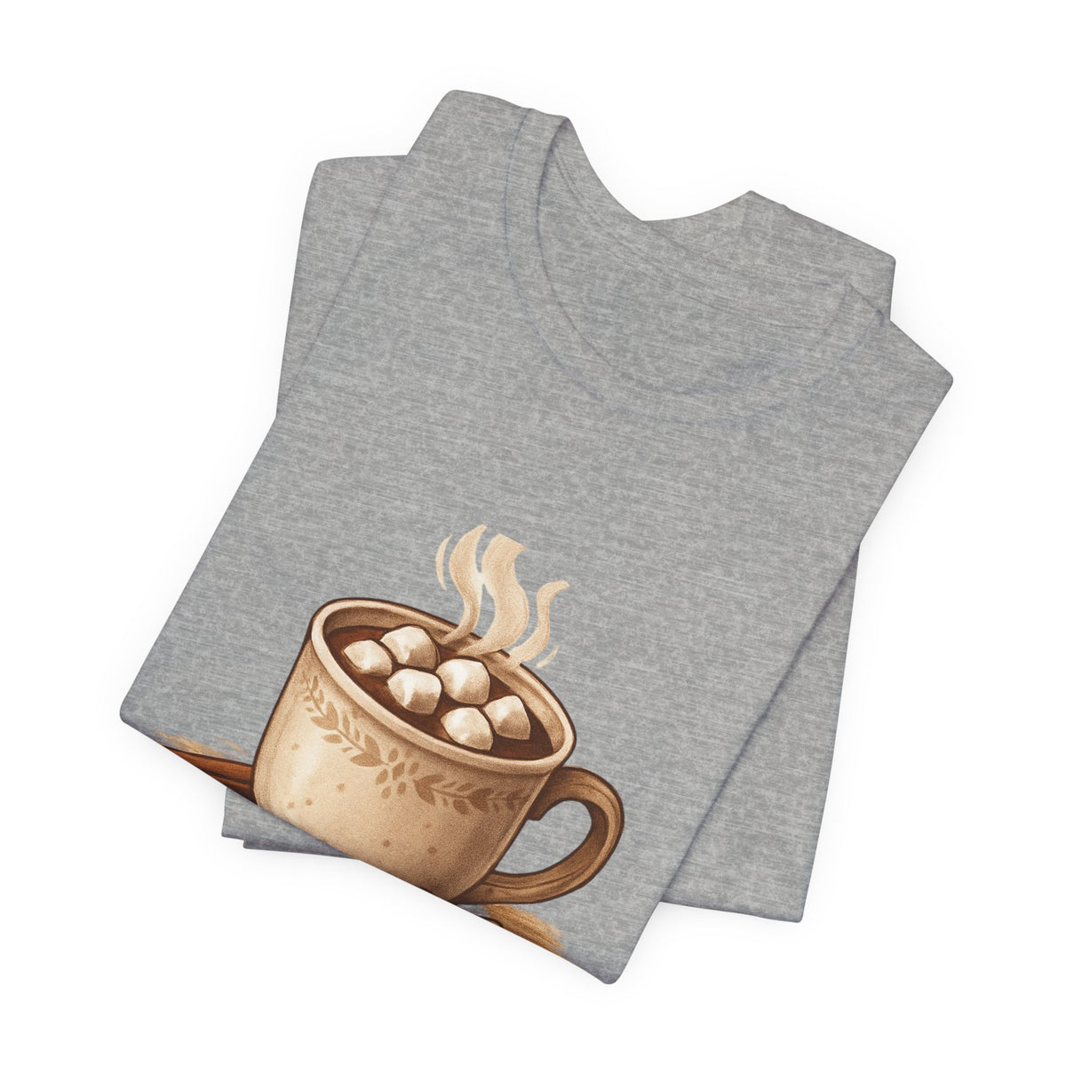Coffee Tee — "Enjoy the Sweet Moments" Hot Cocoa Graphic Shirt
