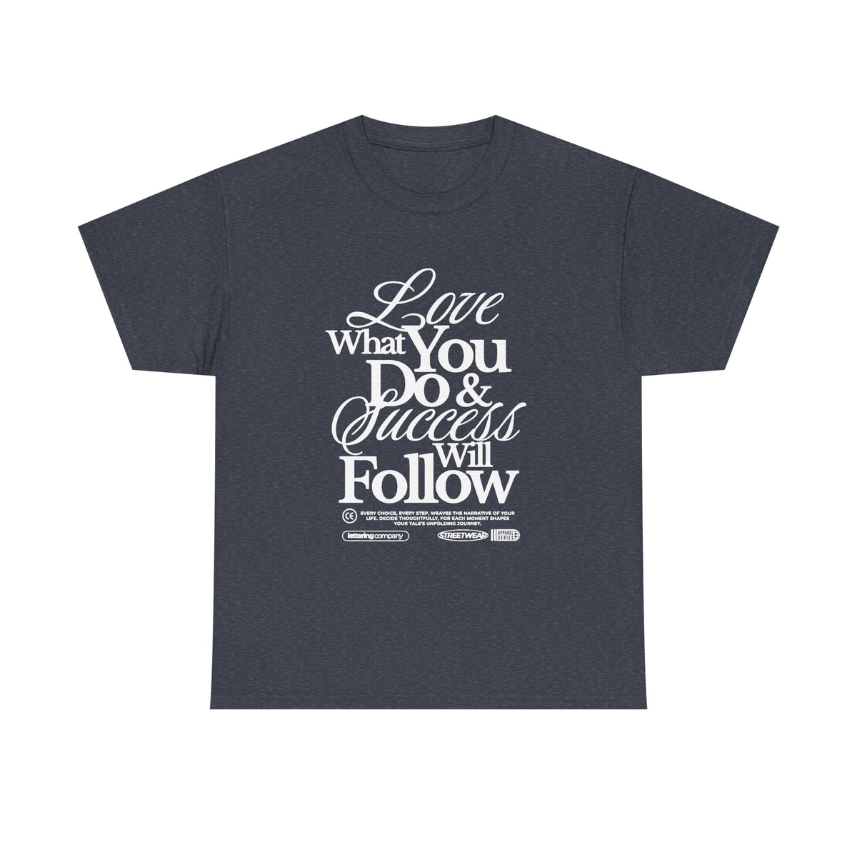 Motivational Unisex Heavy Cotton Tee - Love What You Do & Success Will Follow, Inspirational Shirt, Positive Vibes T-Shirt, Gift for [...]