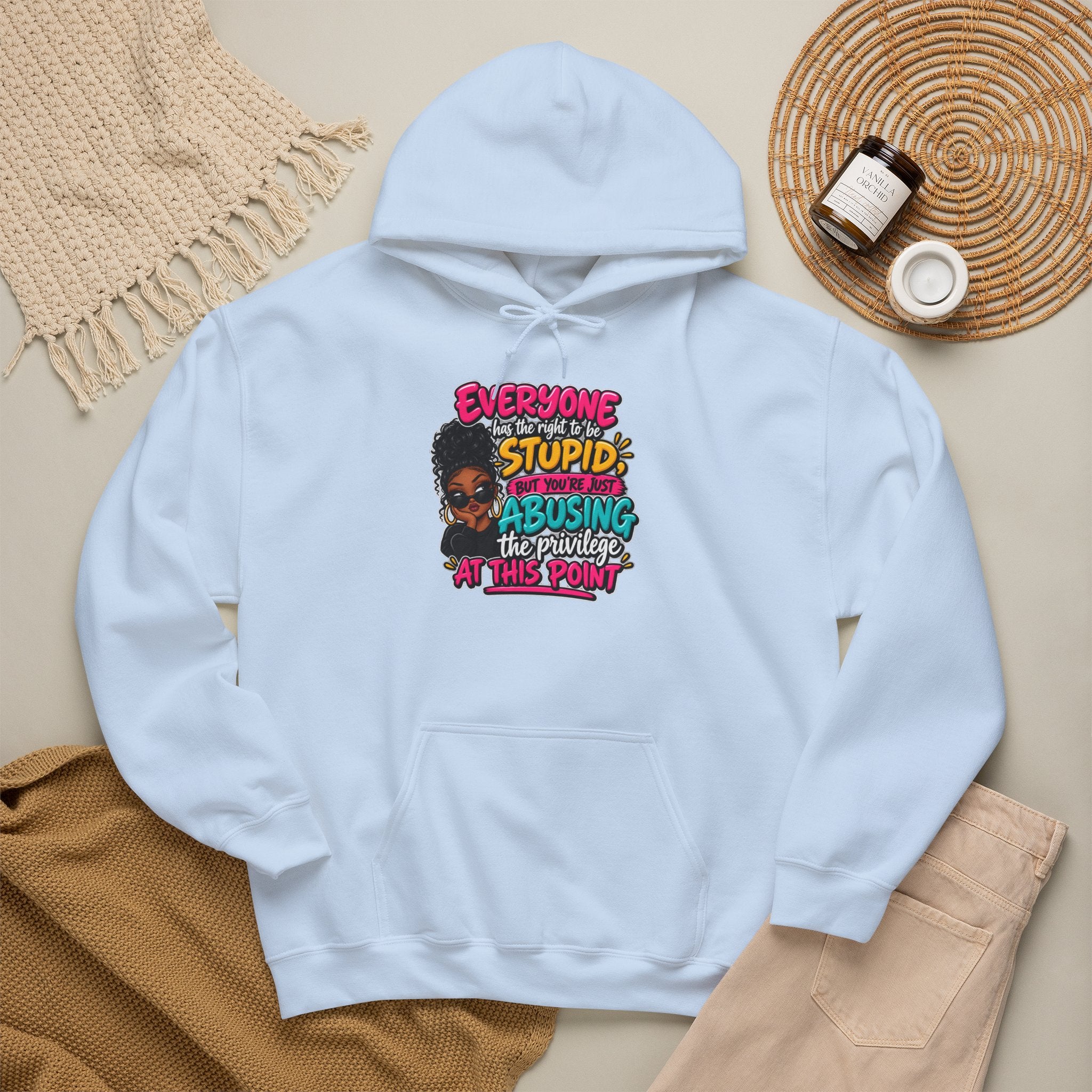 "Everyone's Being Stupid & Abusing the Privilege at This Point" Colorful Graphic