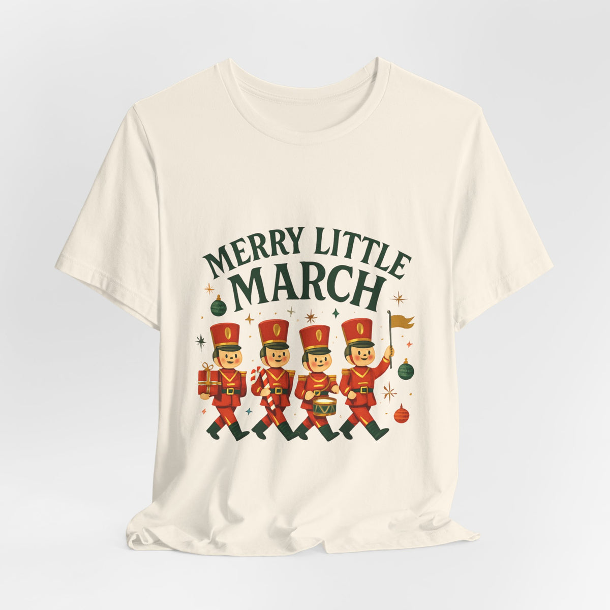 Merry Little March Nutcracker Toy Soldier Christmas Tee