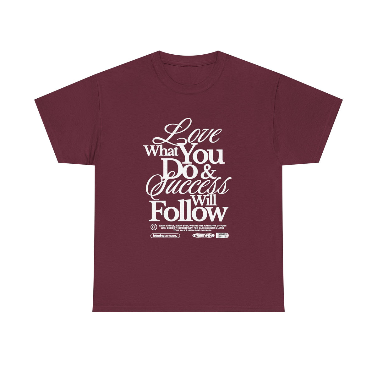 Motivational Unisex Heavy Cotton Tee - Love What You Do & Success Will Follow, Inspirational Shirt, Positive Vibes T-Shirt, Gift for [...]