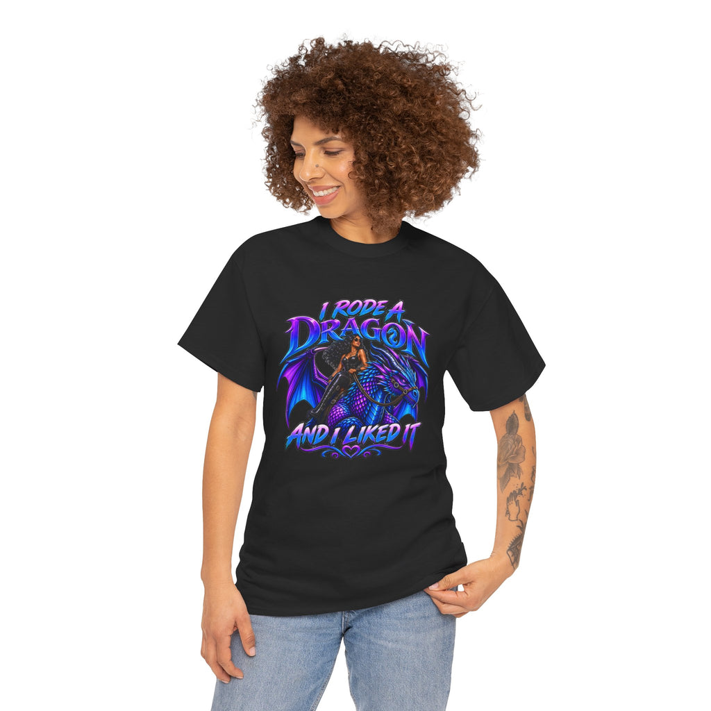 Dragon Lover T‑Shirt — "I Rode a Dragon and I Liked It" Fantasy Graphic Tee